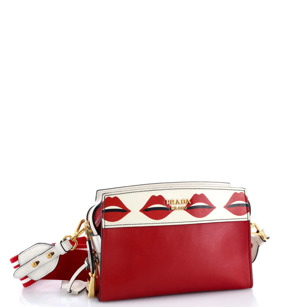 Esplanade Crossbody Bag Printed Saffiano and City Calf Small - Deep Luxury