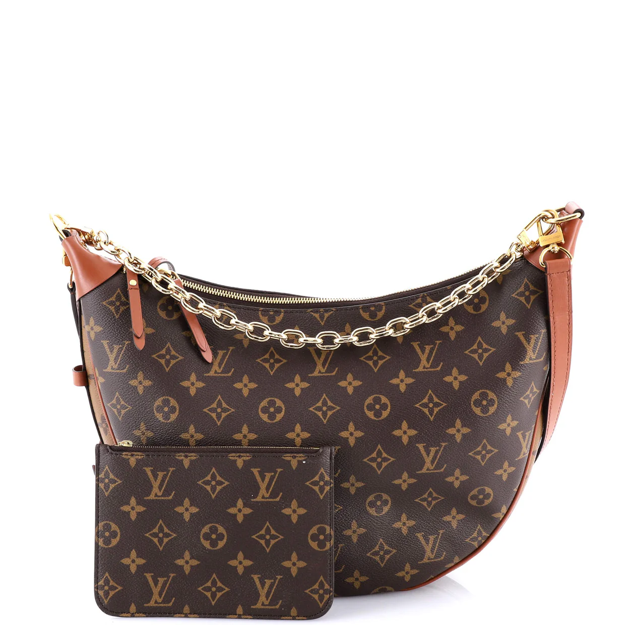 Loop Hobo Reverse Monogram Canvas - Deep Luxury