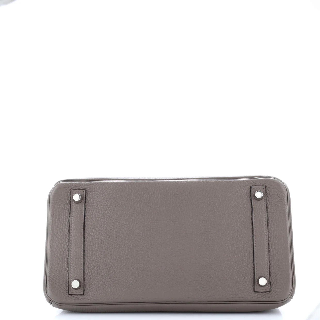 Birkin Handbag Grey Clemence with Palladium Hardware 30 - Deep Luxury