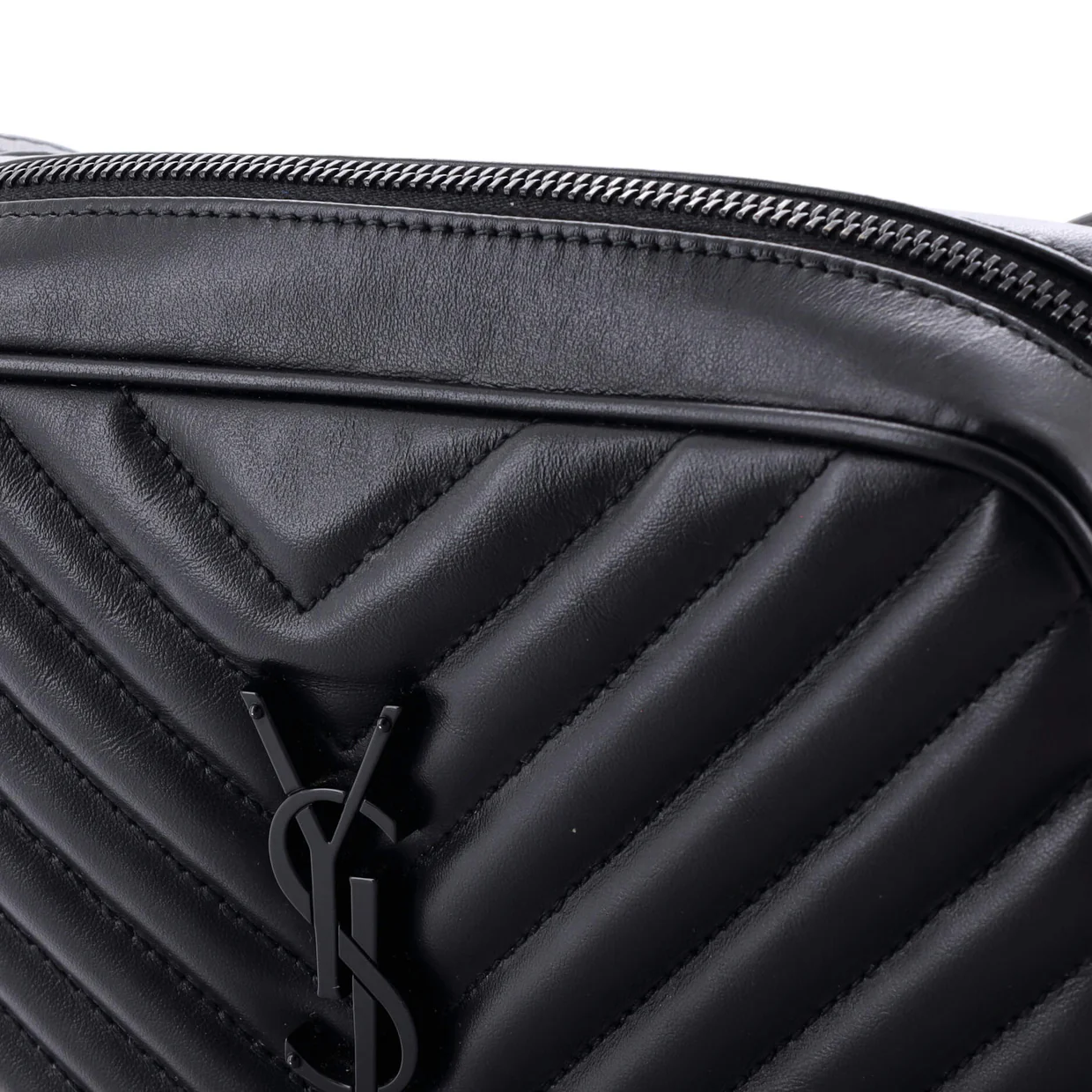 Lou Camera Bag Matelasse Chevron Leather Small - Deep Luxury