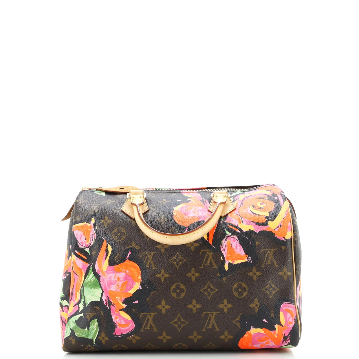 Speedy Handbag Limited Edition Monogram Roses 30 - Deep Luxury