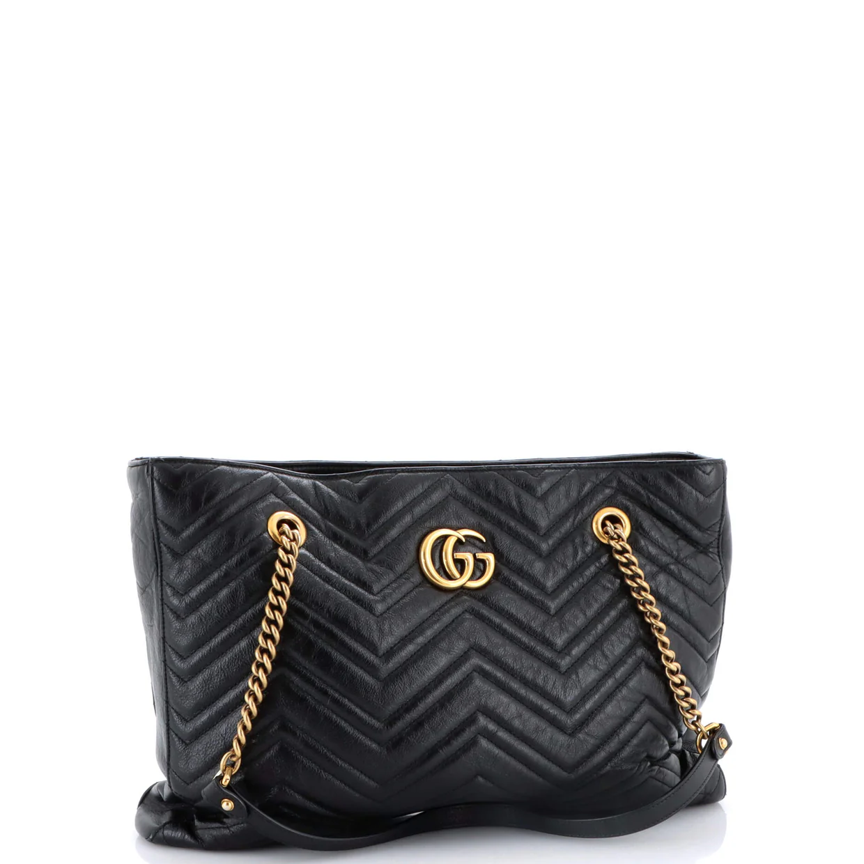 GG Marmont Zip Tote Matelasse Leather Medium - Deep Luxury