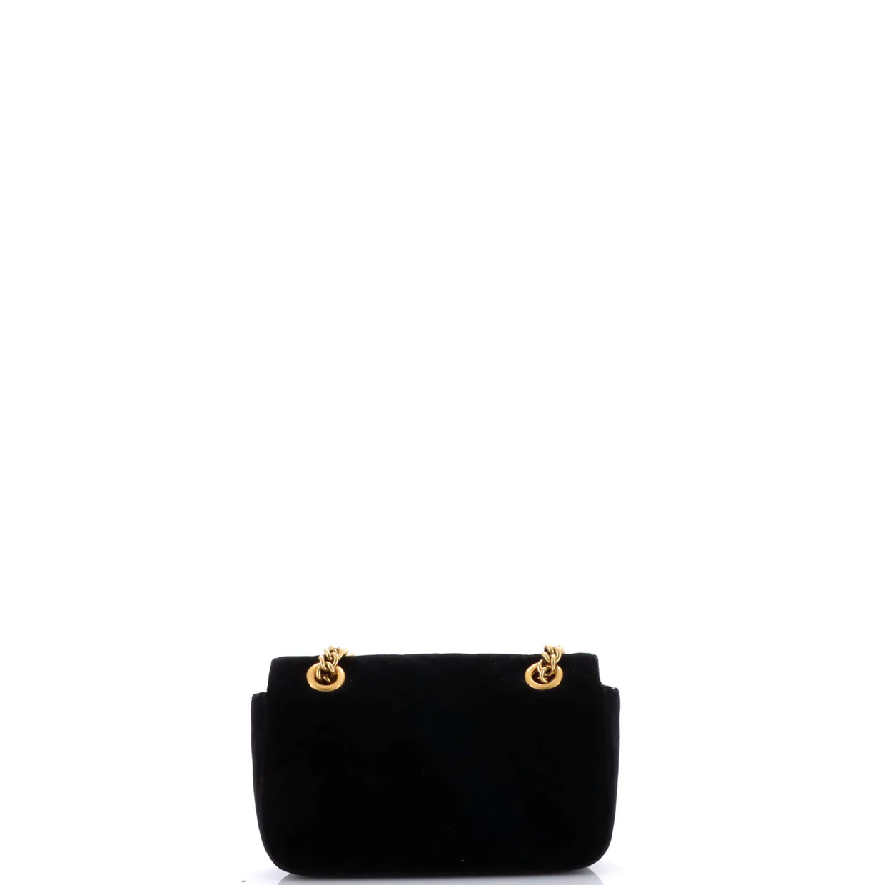 GG Marmont Flap Bag Matelasse Velvet Mini - Deep Luxury