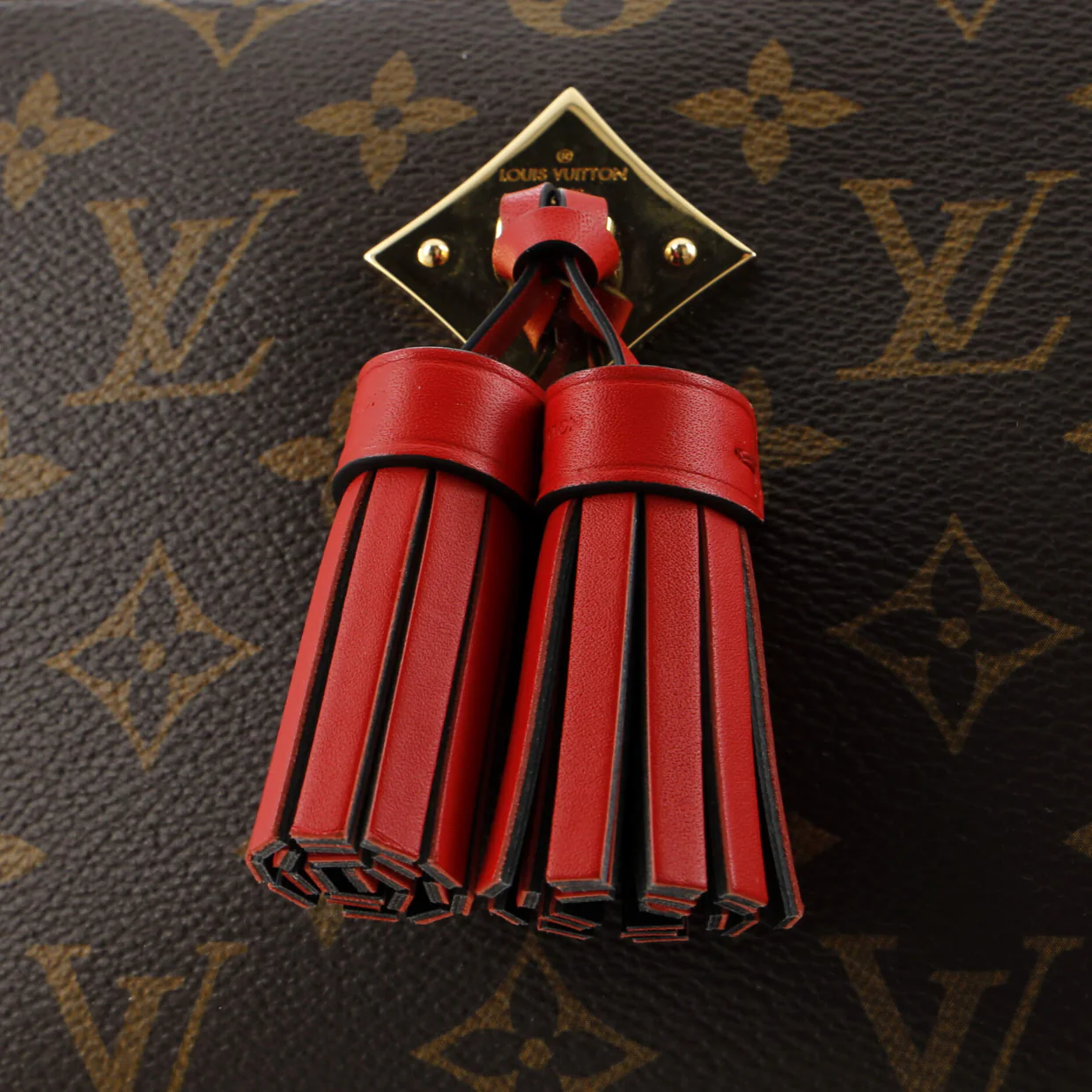 Saintonge Handbag Monogram Canvas with Leather - Deep Luxury