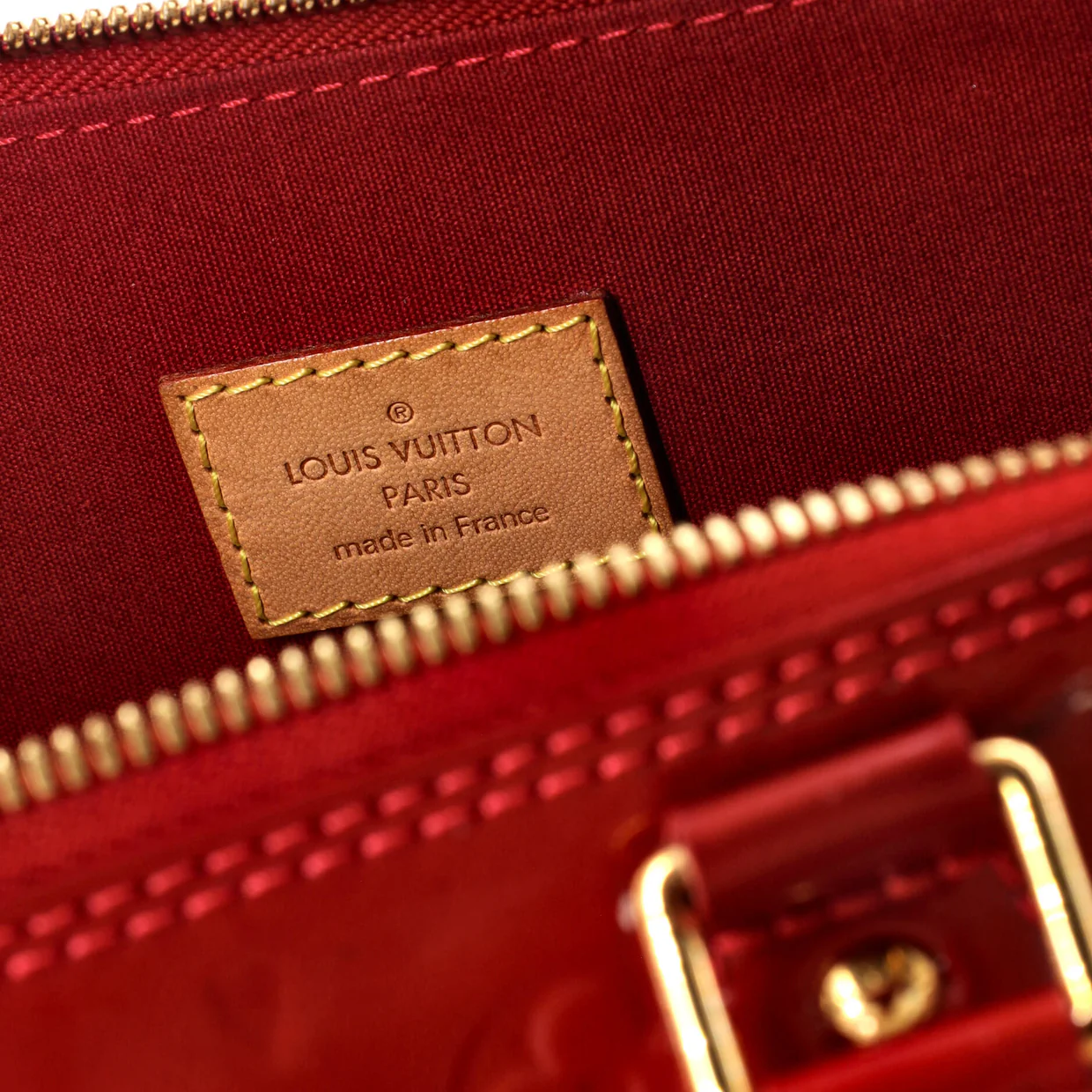 Alma Handbag Monogram Vernis GM - Deep Luxury