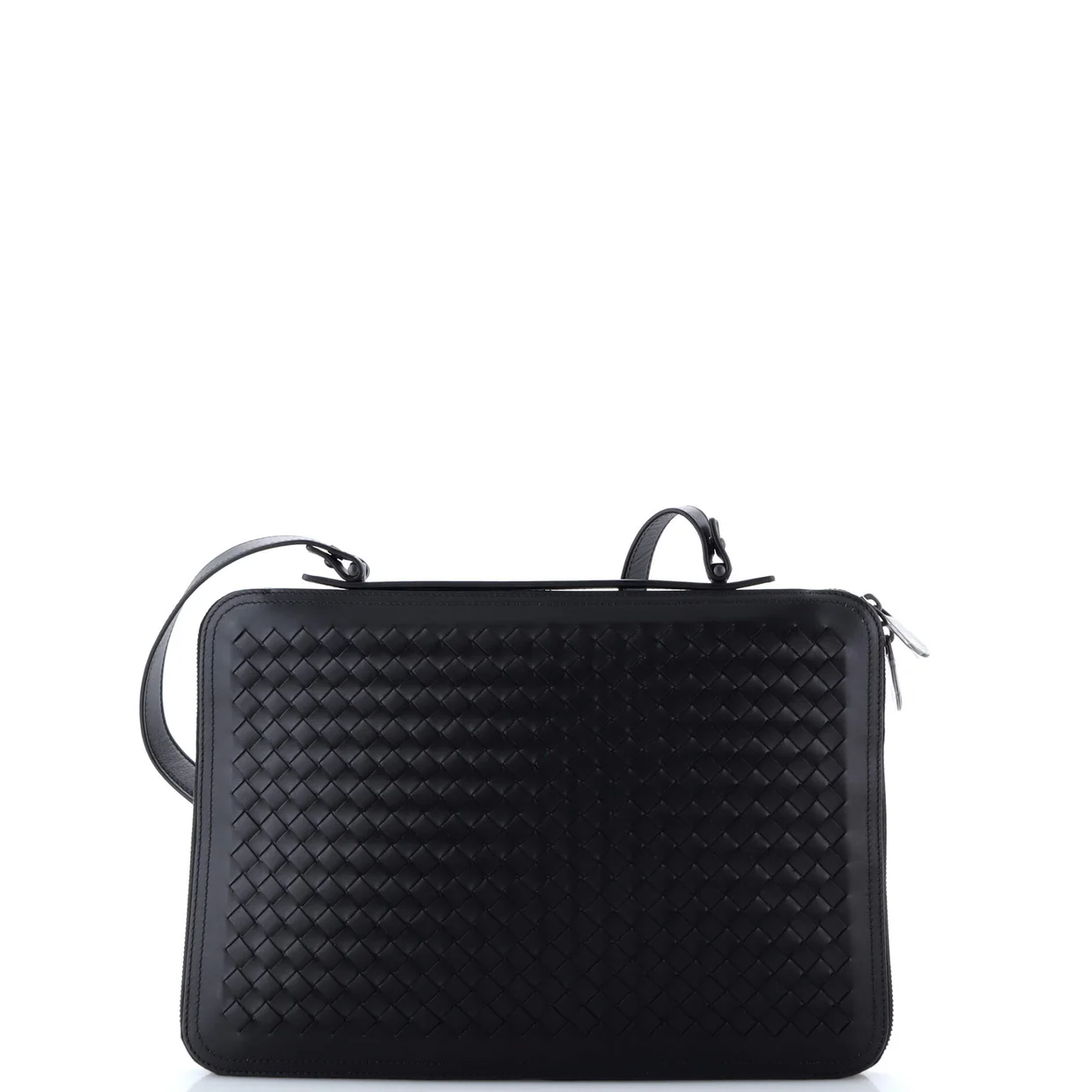 Slim Zip Around Briefcase Intrecciato Nappa - Deep Luxury