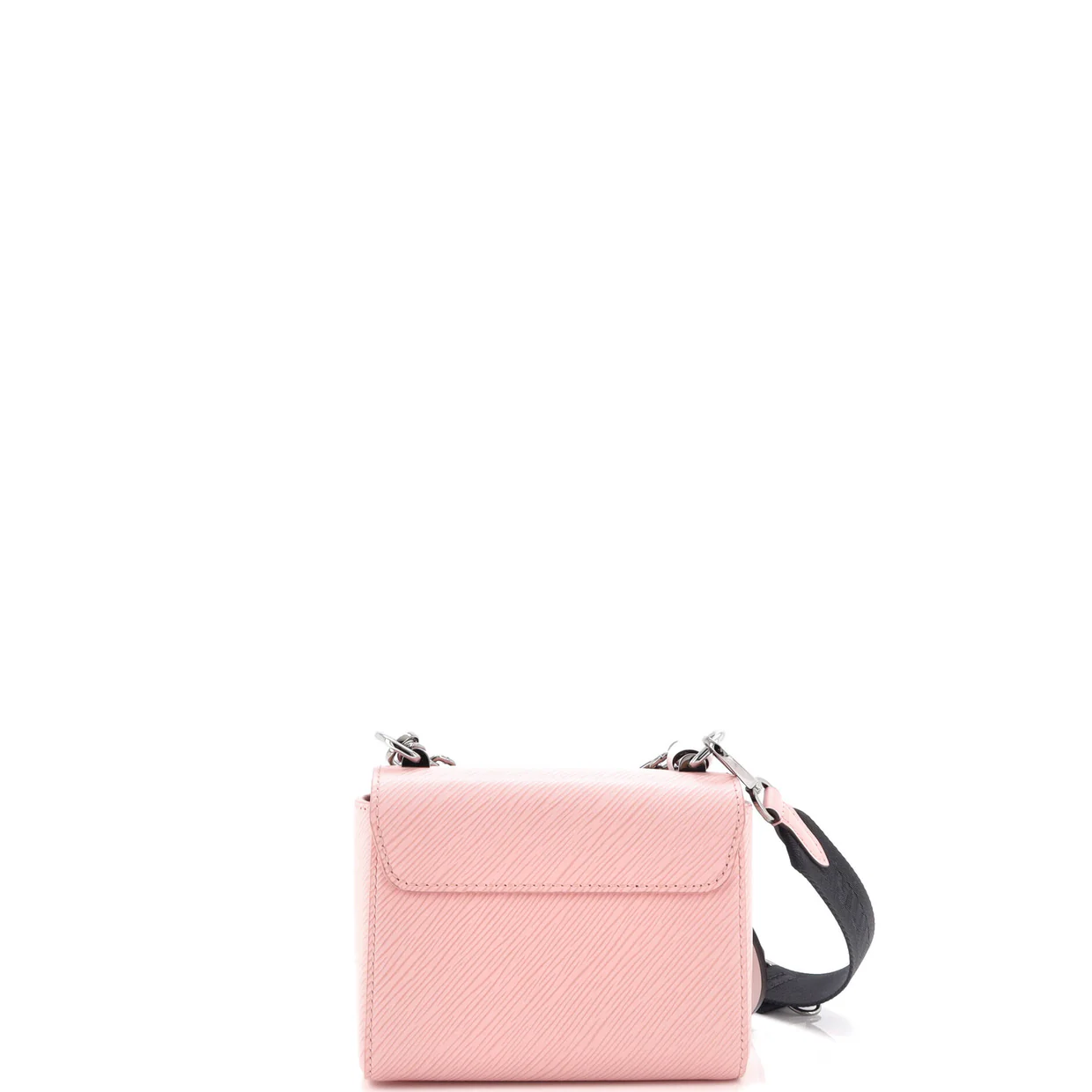 Sporty Twist Handbag Epi Leather with Logo Jacquard Strap PM - Deep Luxury