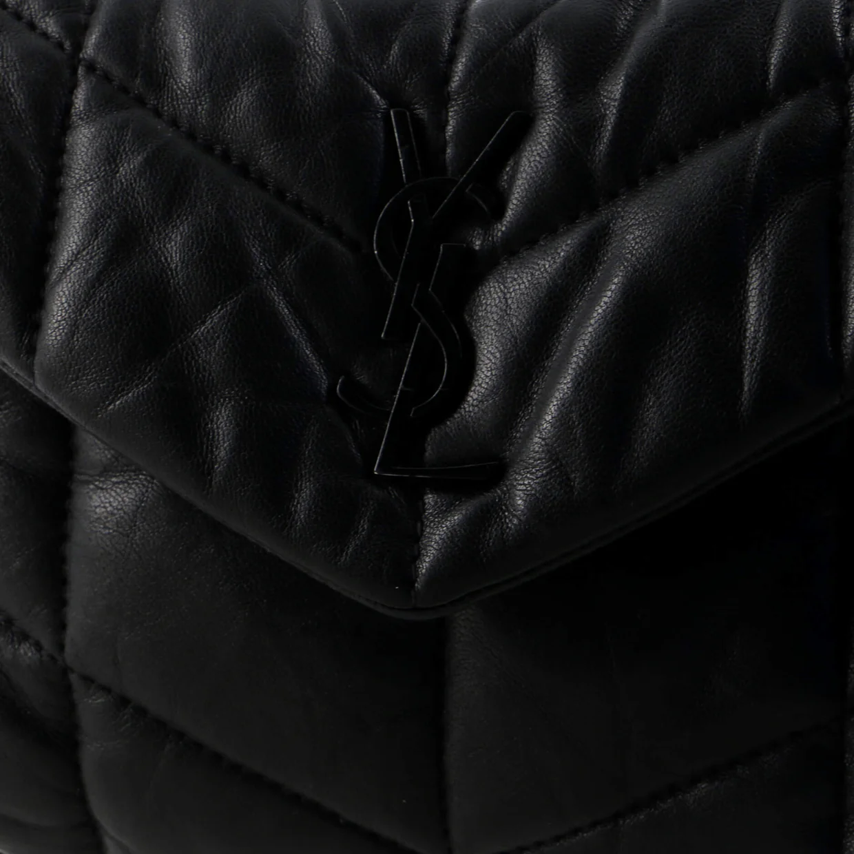 Loulou Puffer Shoulder Bag Quilted Leather Mini - Deep Luxury