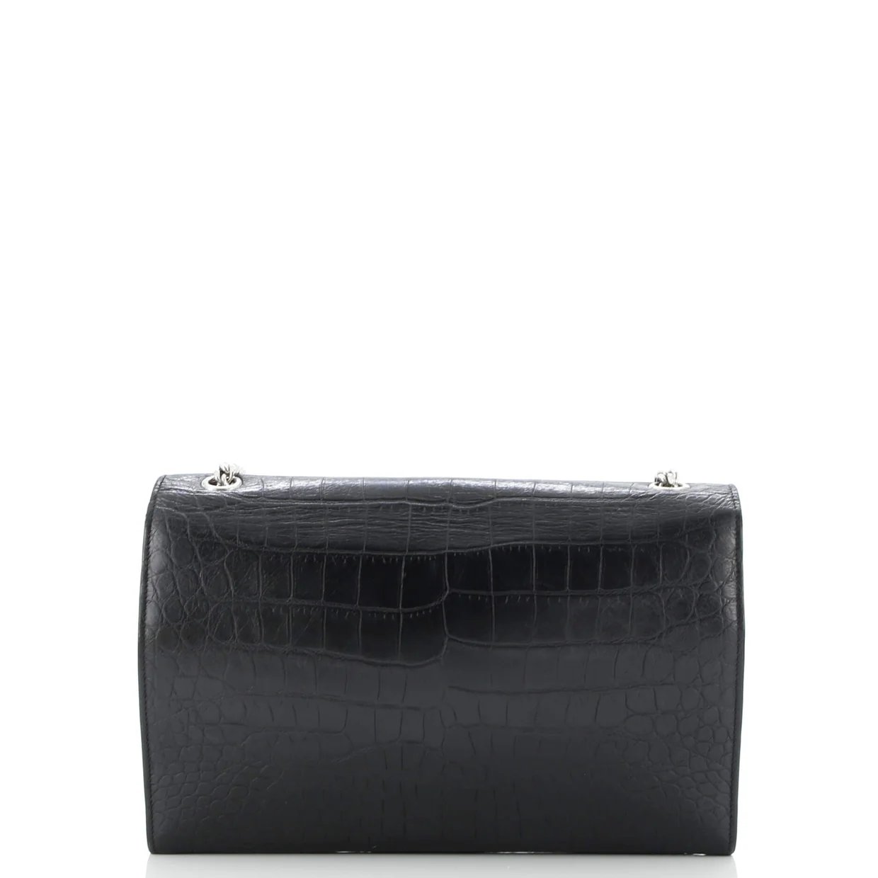 Classic Monogram Crossbody Bag Crocodile Embossed Leather Large - Deep Luxury