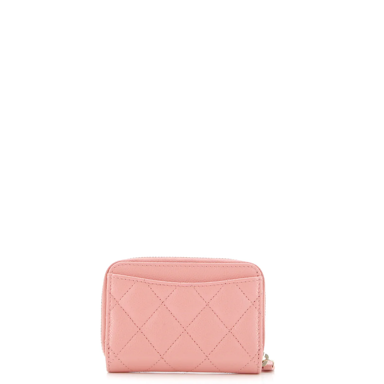 CC Zip Coin Purse Quilted Caviar Small - Deep Luxury