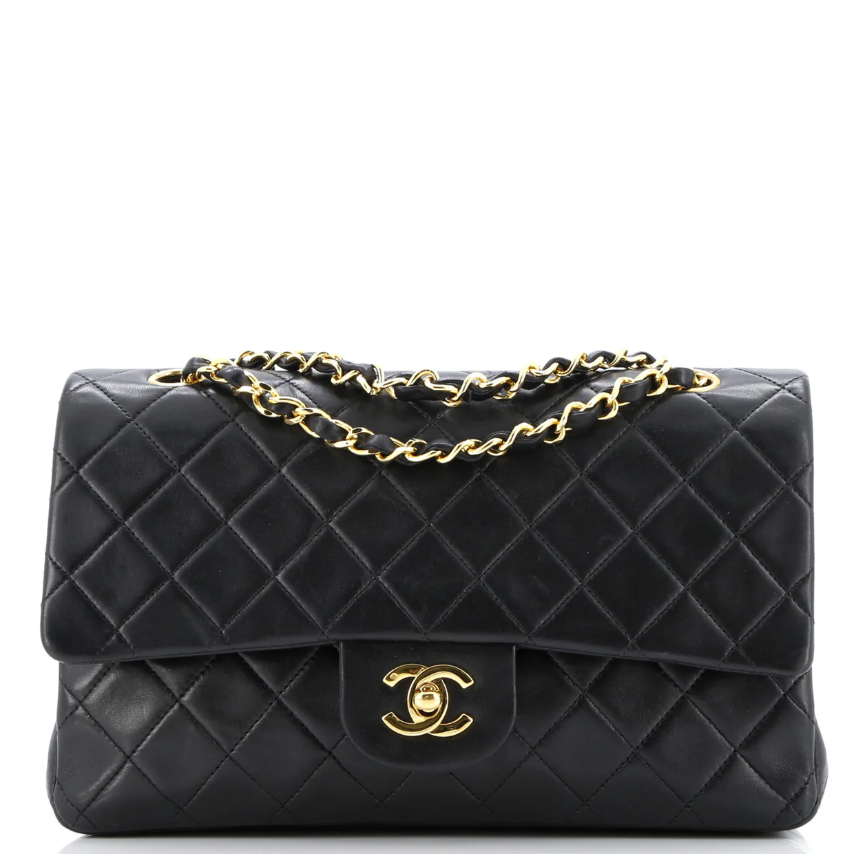 Vintage Classic Double Flap Bag Quilted Lambskin Medium - Deep Luxury