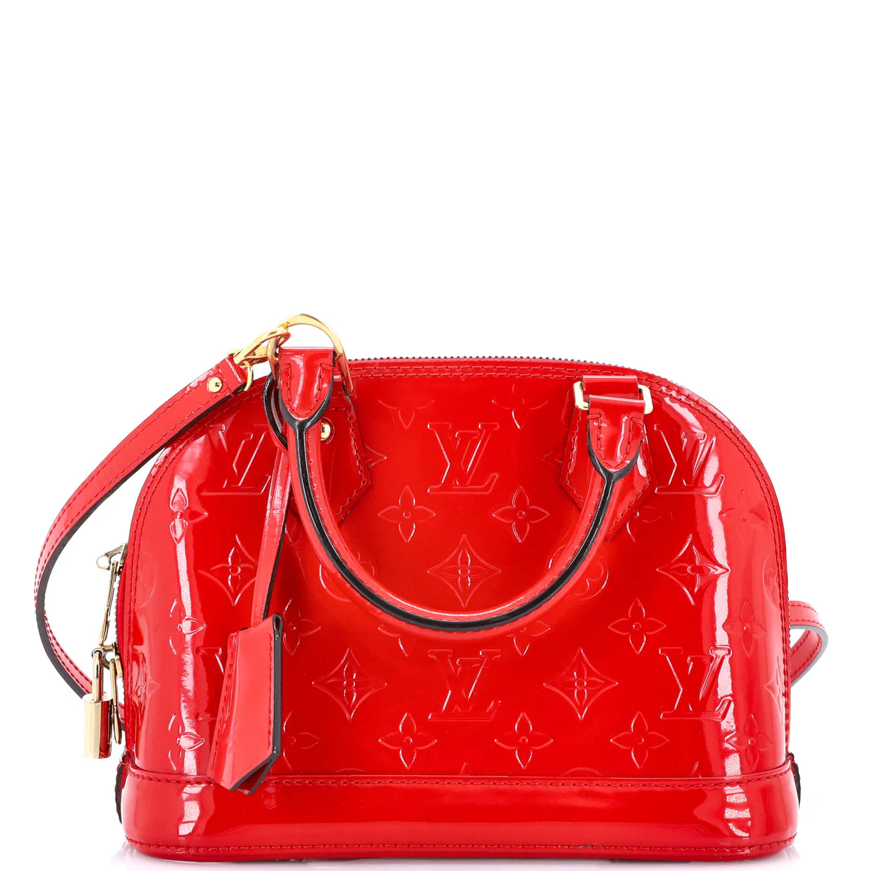 Alma Handbag Monogram Vernis BB - Deep Luxury