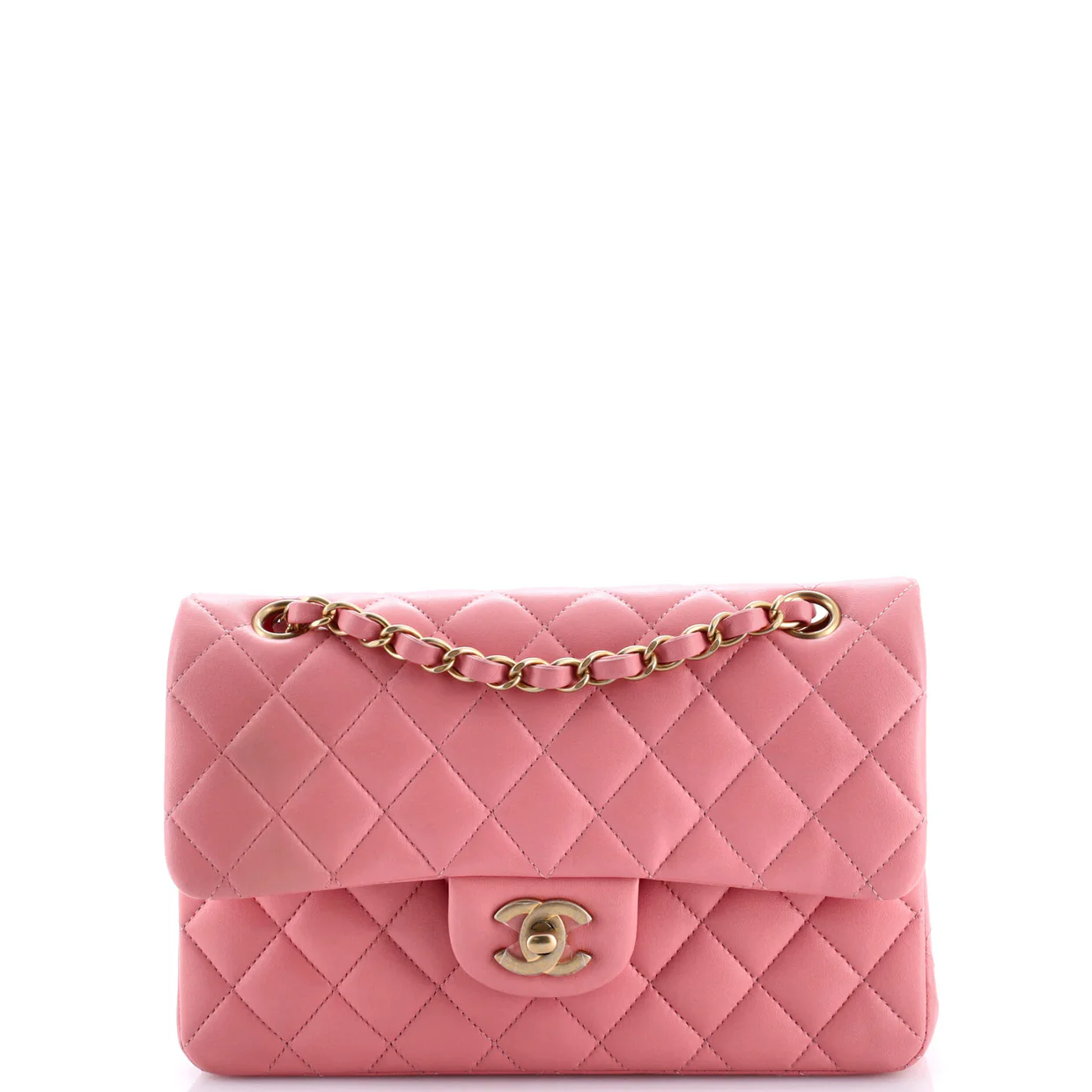 Classic Double Flap Bag Quilted Lambskin Small - Deep Luxury