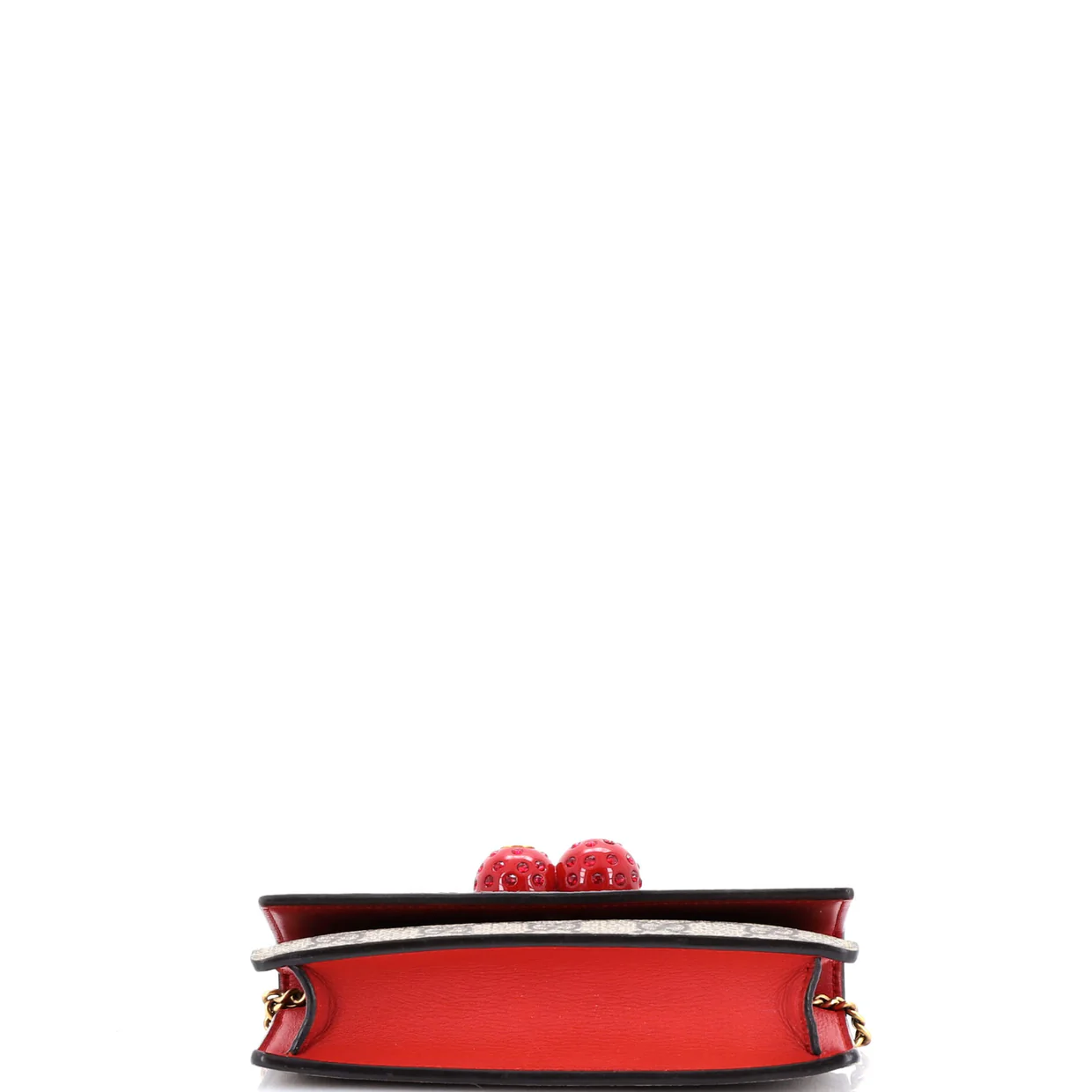 Cherries Wallet on Chain GG Coated Canvas Mini - Deep Luxury