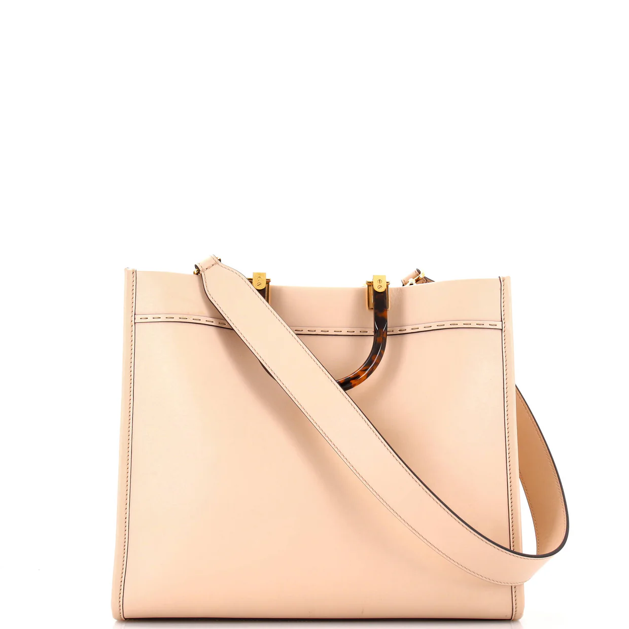 Sunshine Shopper Tote Leather Medium - Deep Luxury