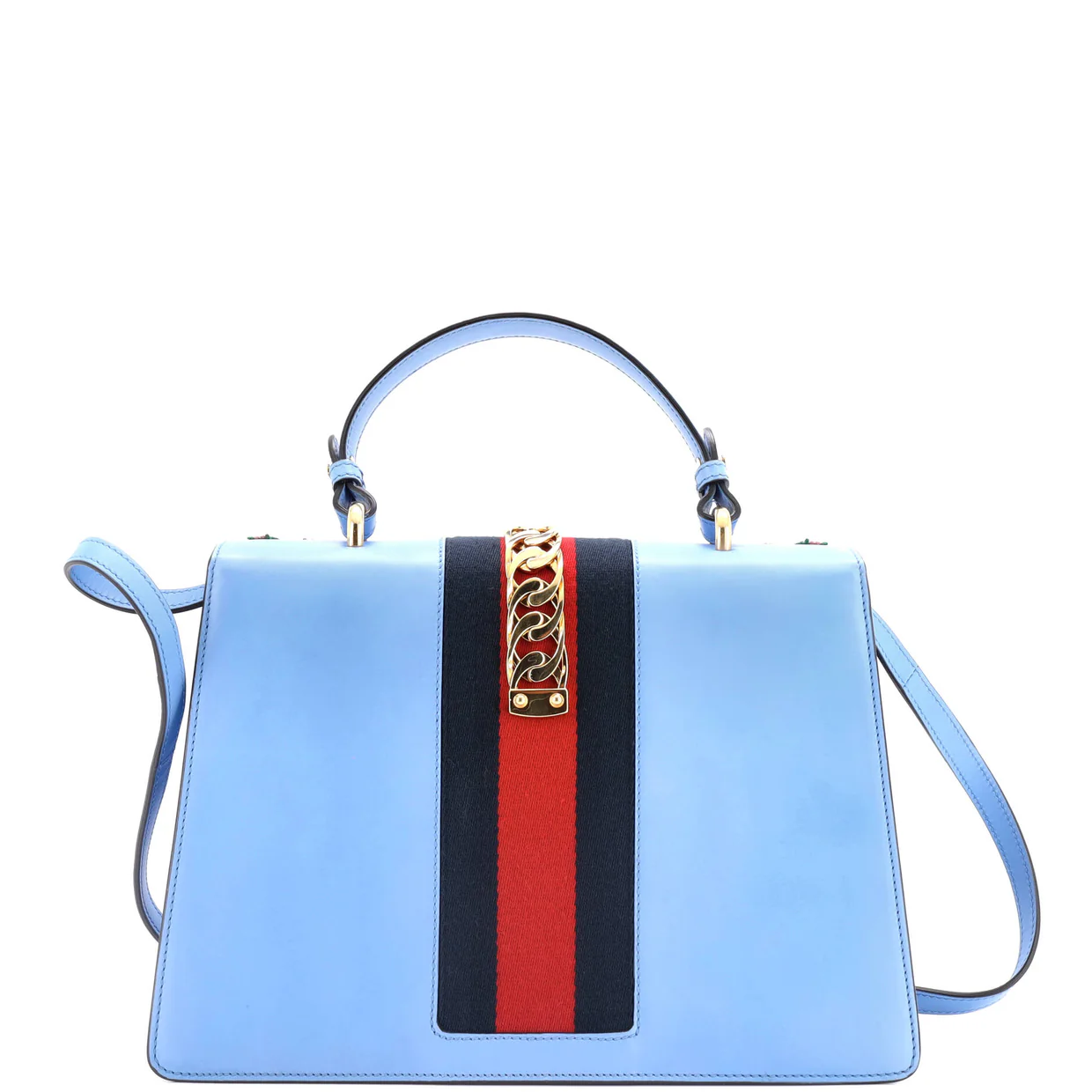 Sylvie Top Handle Bag Embroidered Leather Medium - Deep Luxury