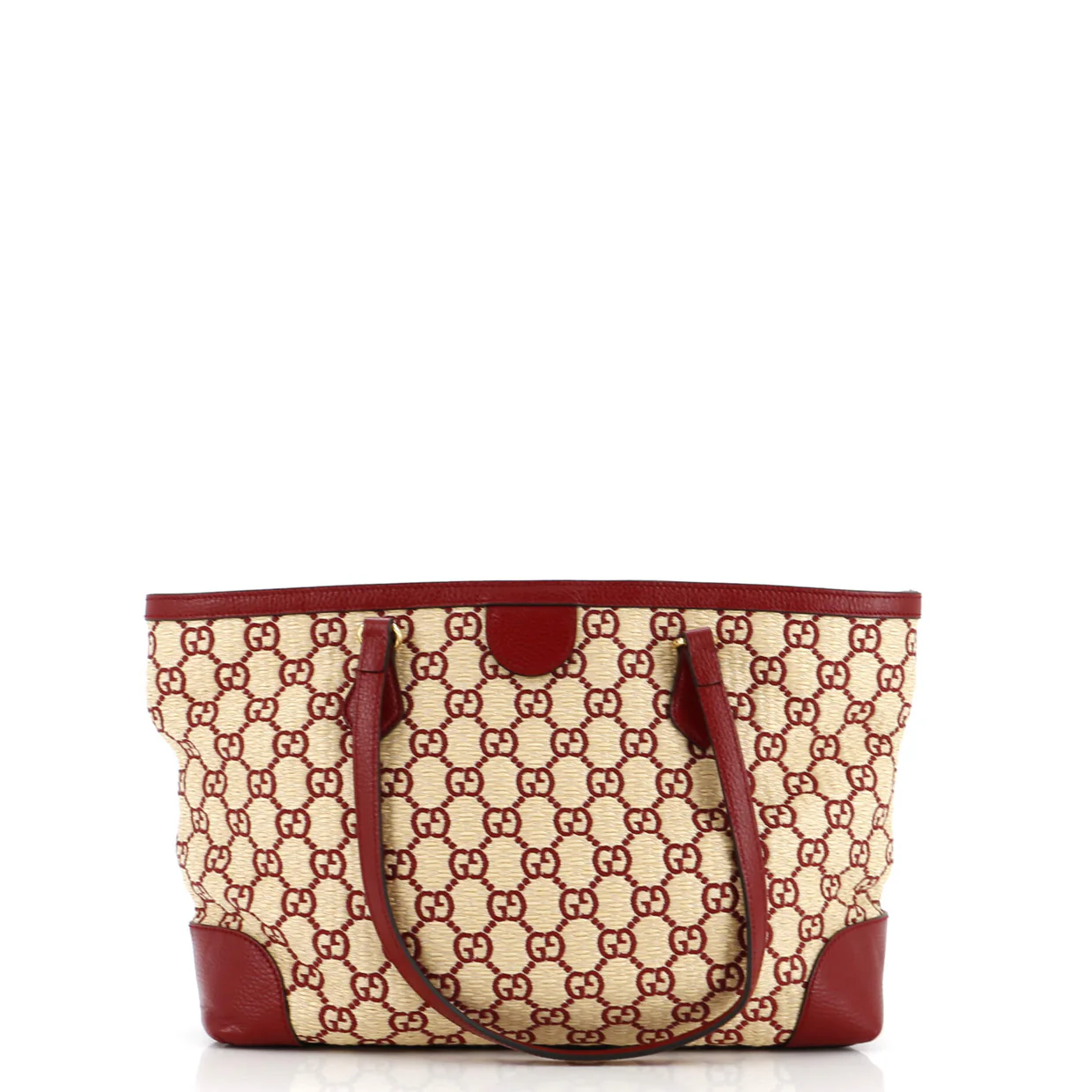 Ophidia Shopping Tote GG Raffia Medium - Deep Luxury