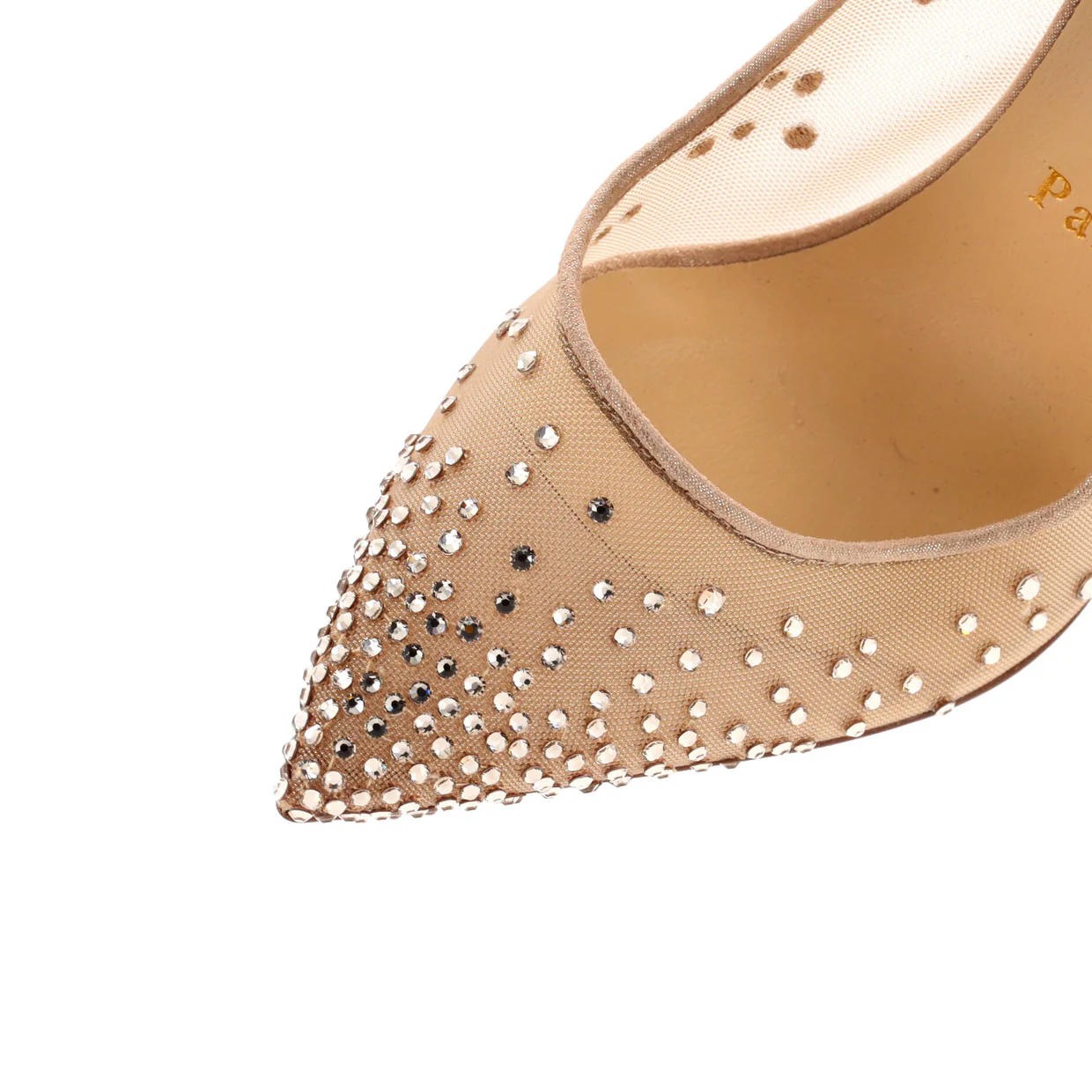 Women's Follies Strass Pumps Crystal Embellished Mesh 100 - Deep Luxury