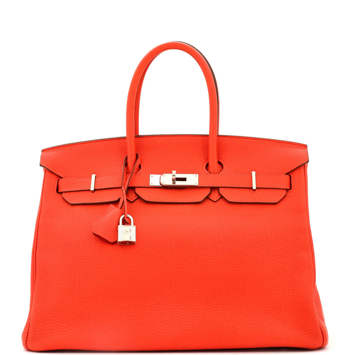 Birkin Handbag Capucine Togo with Palladium Hardware 35 - Deep Luxury