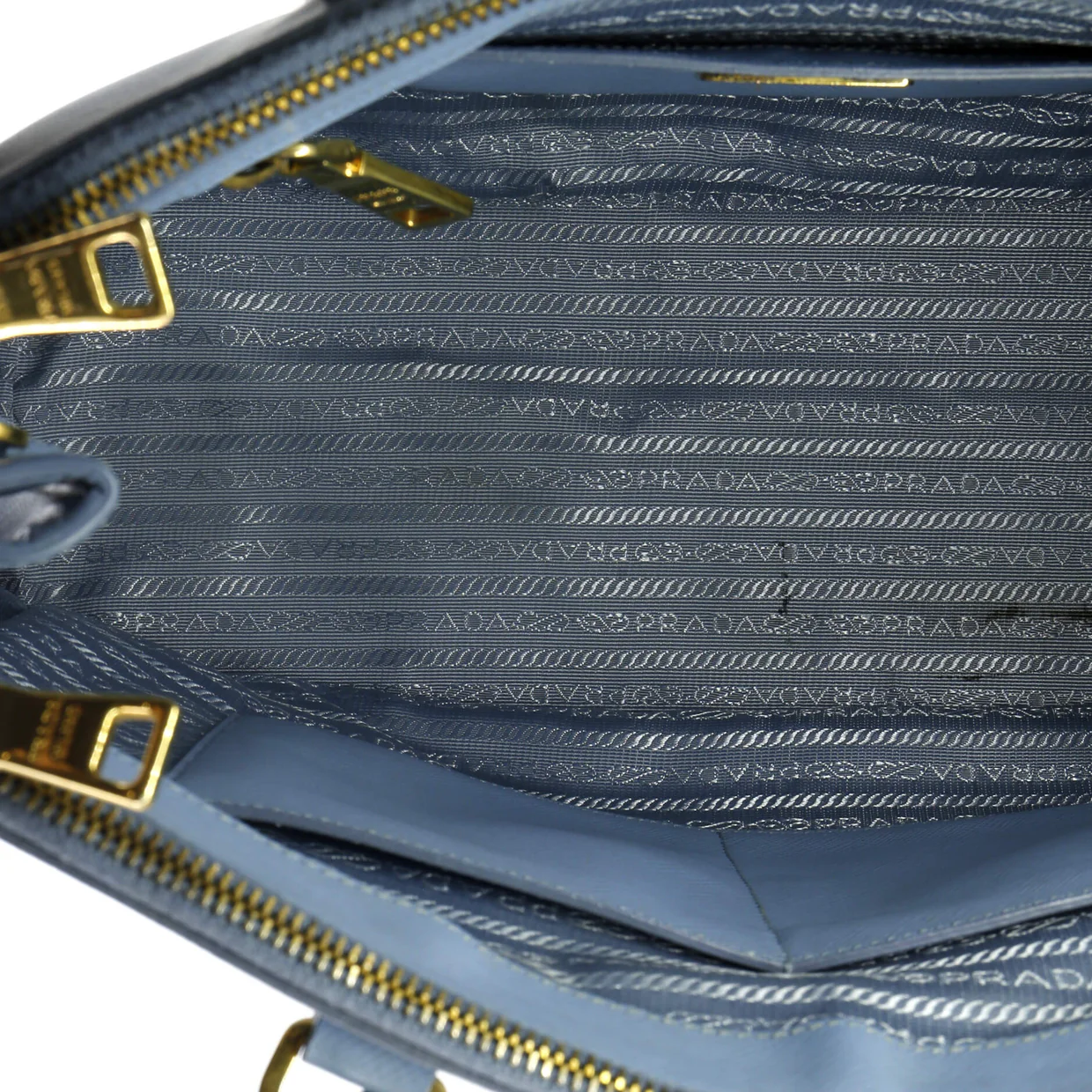 Double Zip Lux Tote Saffiano Leather Medium - Deep Luxury