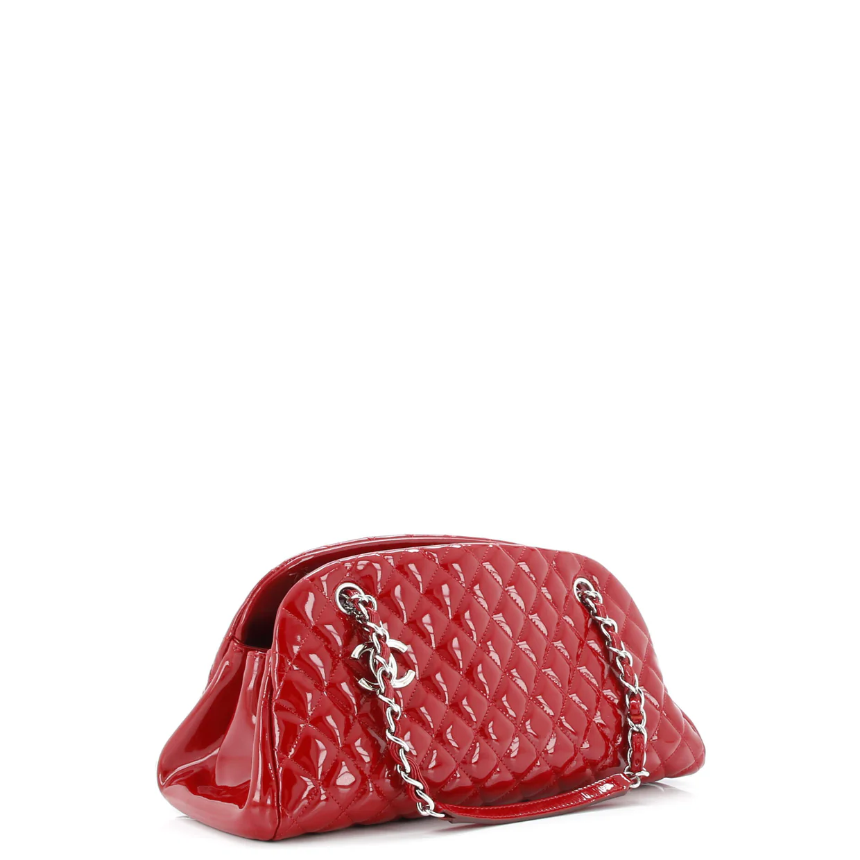 Just Mademoiselle Bag Quilted Patent Medium - Deep Luxury