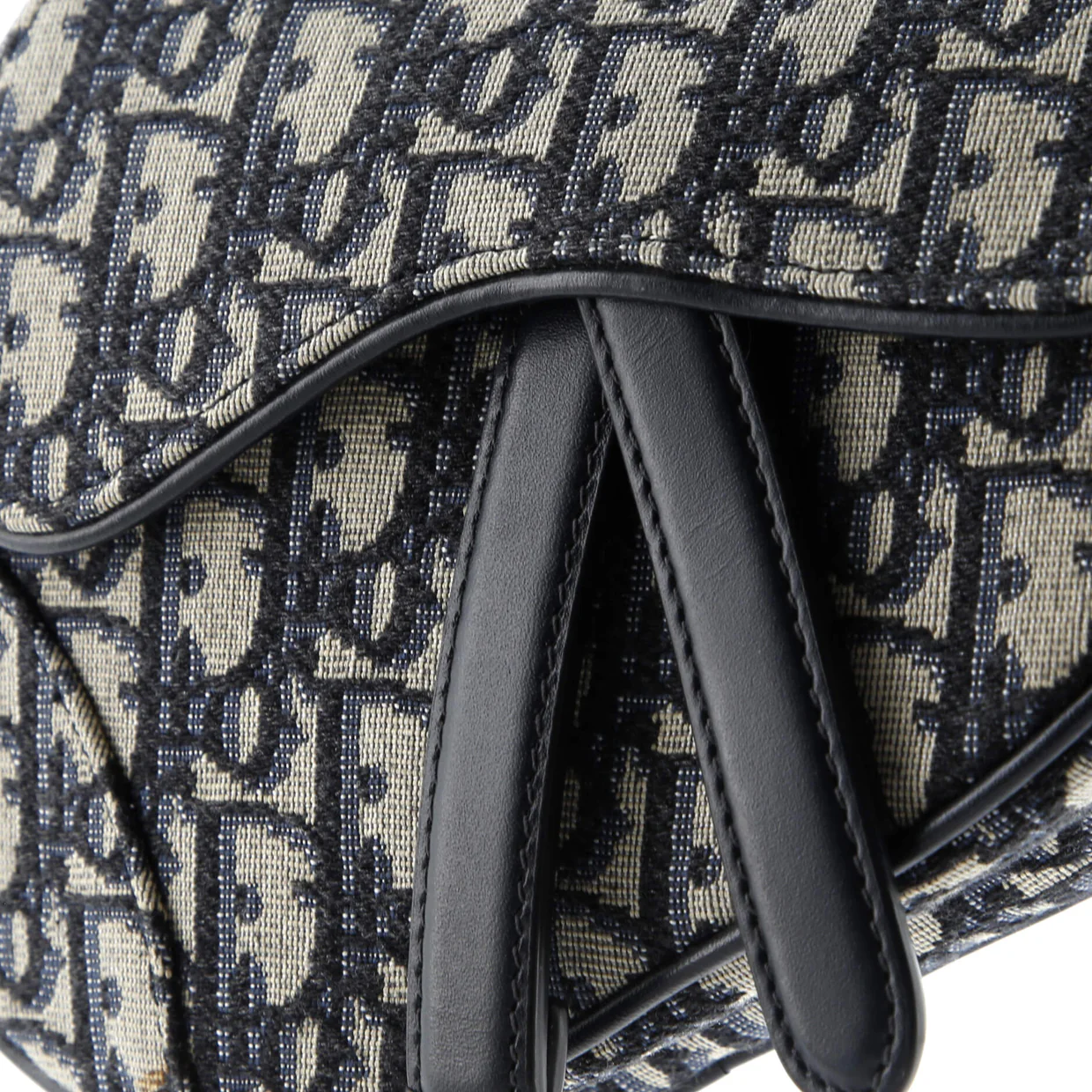 Saddle Handbag Oblique Canvas Mini - Deep Luxury