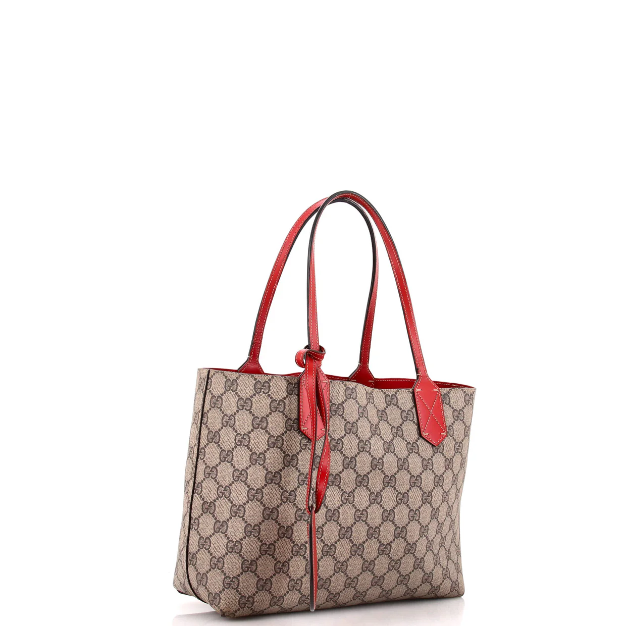 Reversible Tote GG Print Leather Small - Deep Luxury