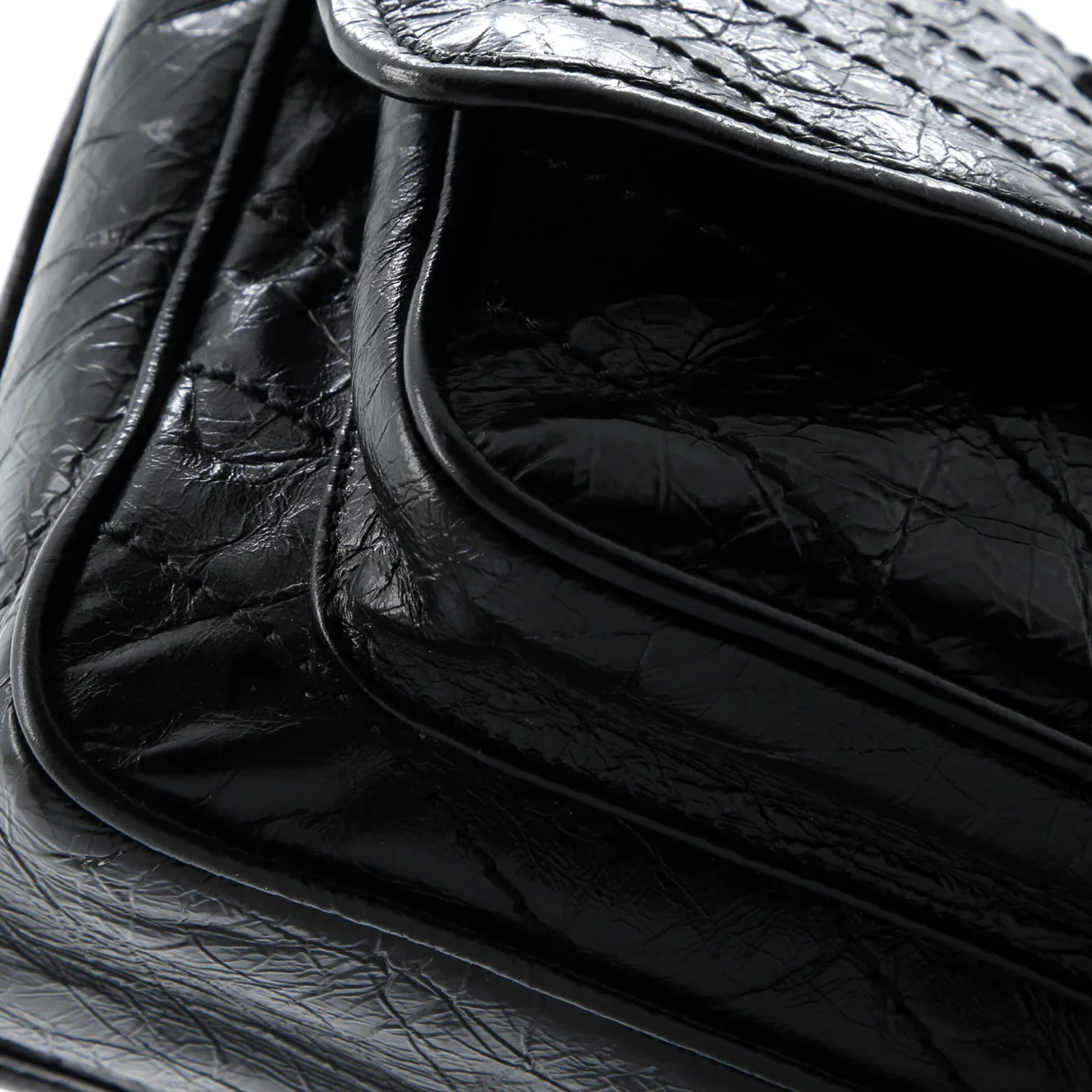 Niki Chain Flap Bag Matelasse Chevron Leather Baby - Deep Luxury