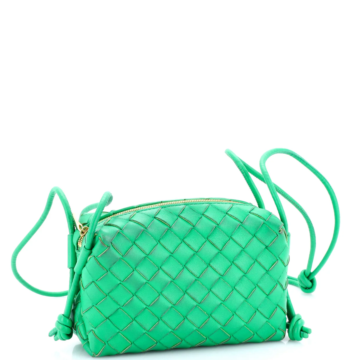 Loop Crossbody Bag Intrecciato Nappa Small - Deep Luxury