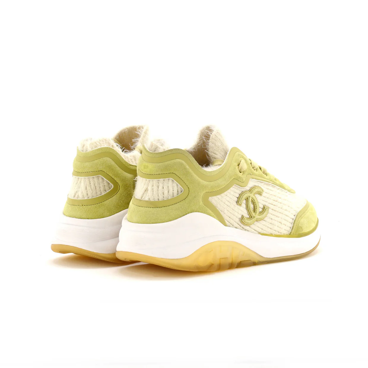 Women's CC Sneakers Stretch Fabric and Suede - Deep Luxury