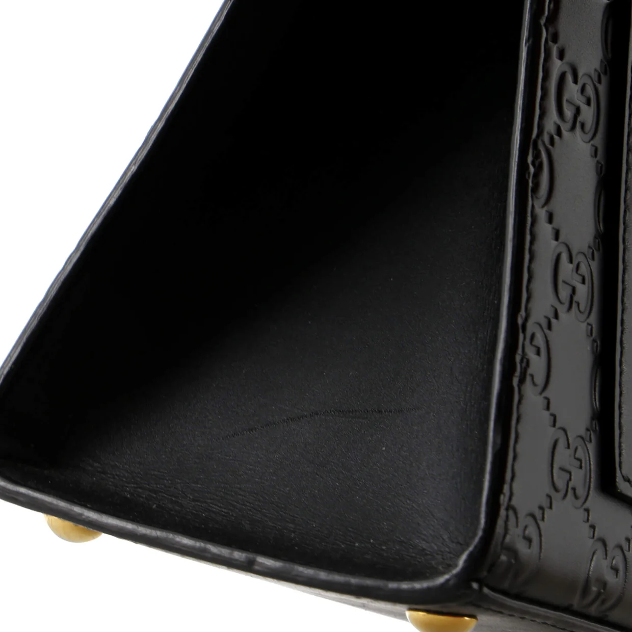 Padlock Top Handle Bag Guccissima Leather Small - Deep Luxury