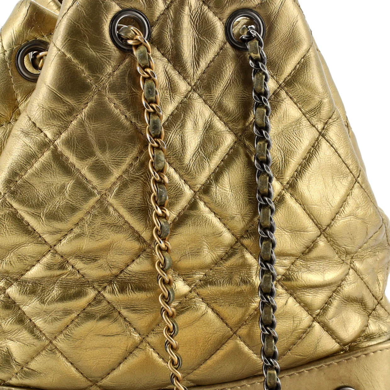 Gabrielle Backpack Quilted Aged Calfskin Small - Deep Luxury