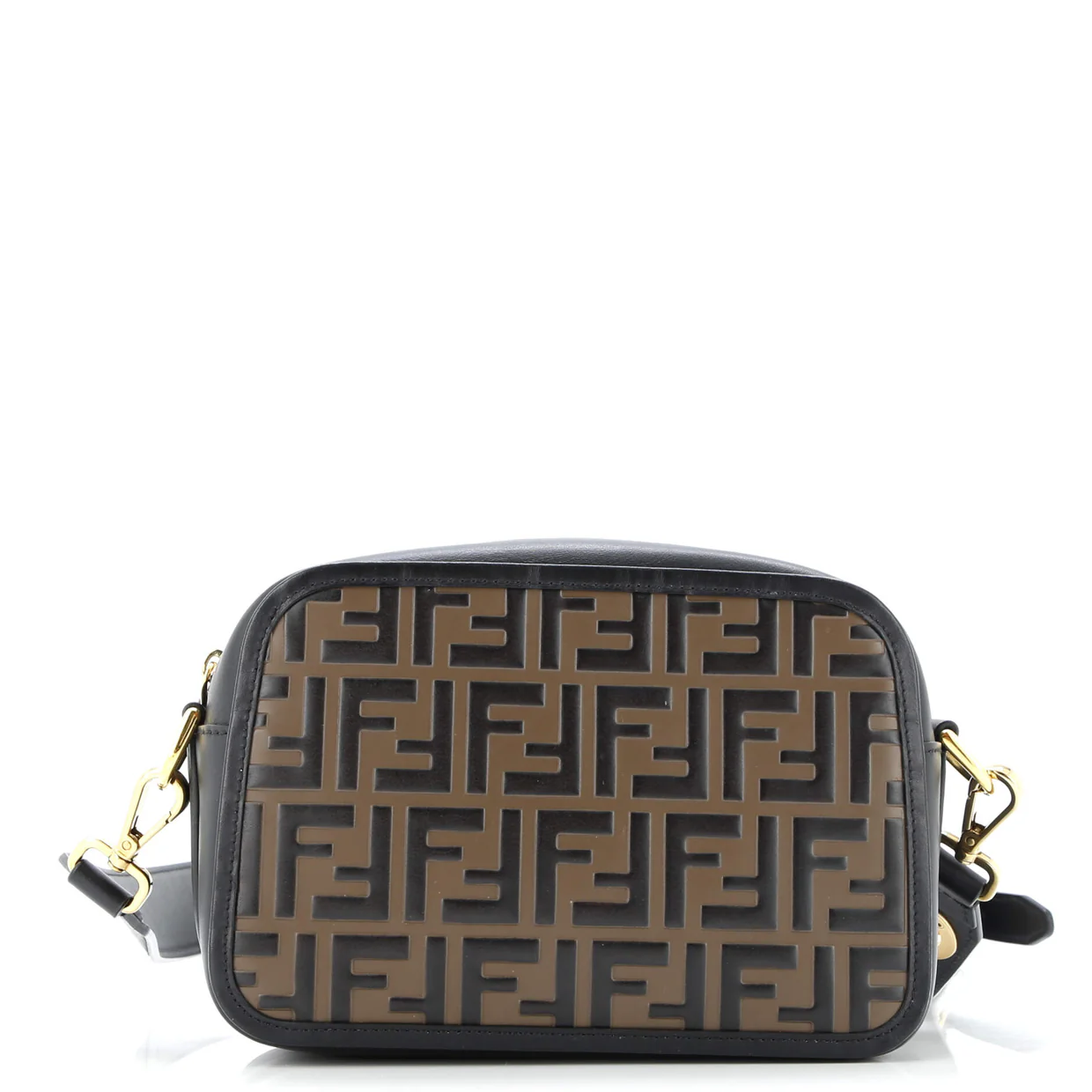 Camera Bag Zucca Embossed Leather Medium - Deep Luxury