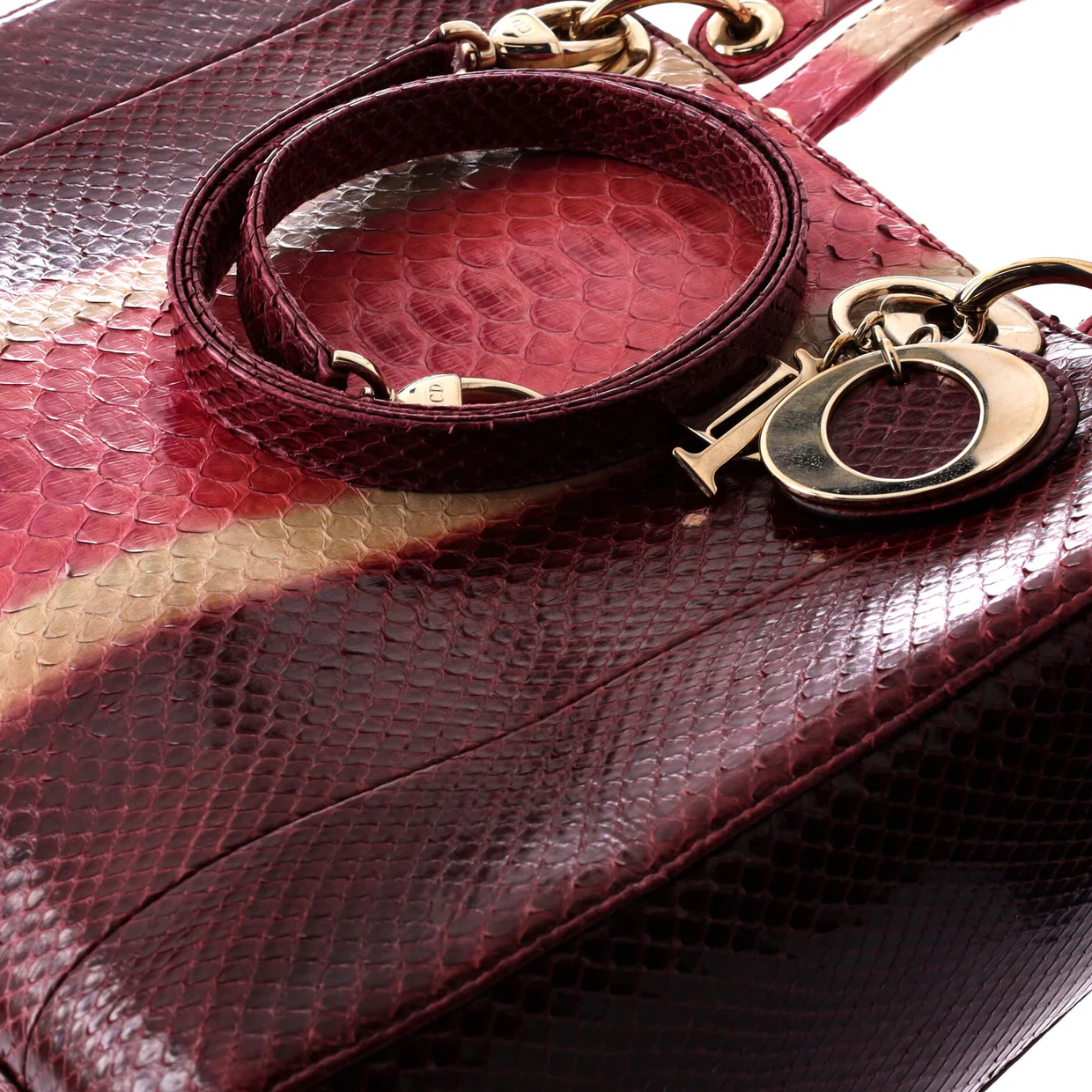 Lady Dior Bag Python Large - Deep Luxury
