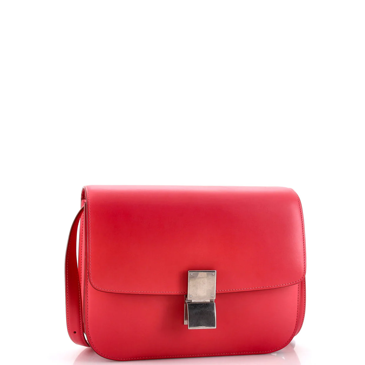 Classic Box Bag Smooth Leather Medium - Deep Luxury