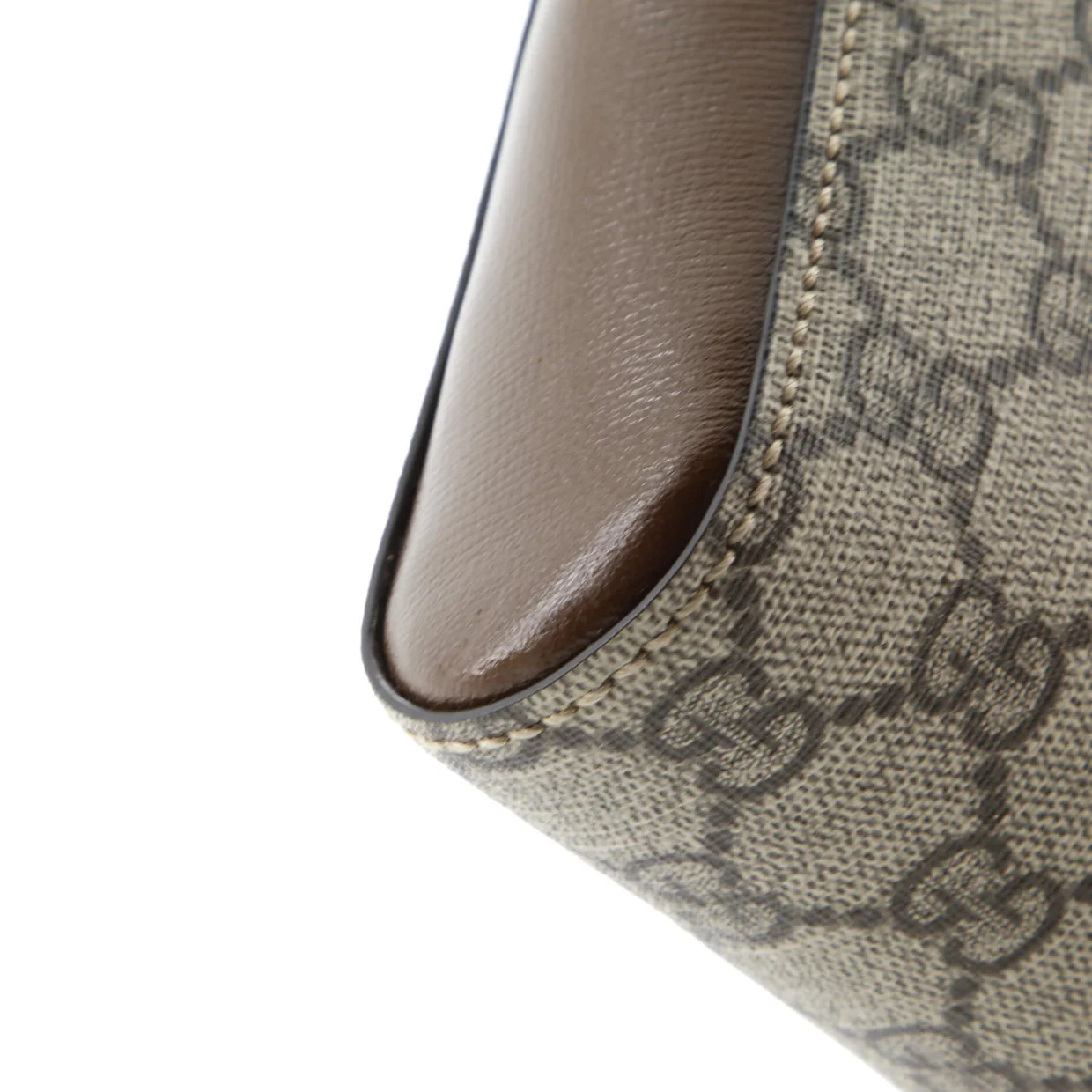 Interlocking G Patch Zip Messenger Bag GG Coated Canvas Small - Deep Luxury