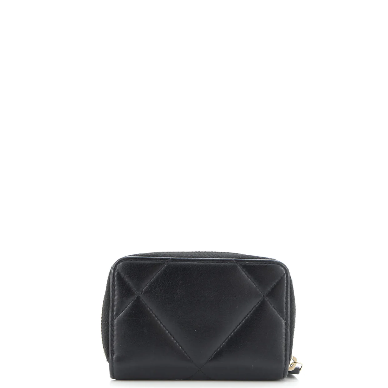 19 Zip Coin Purse Quilted Leather - Deep Luxury