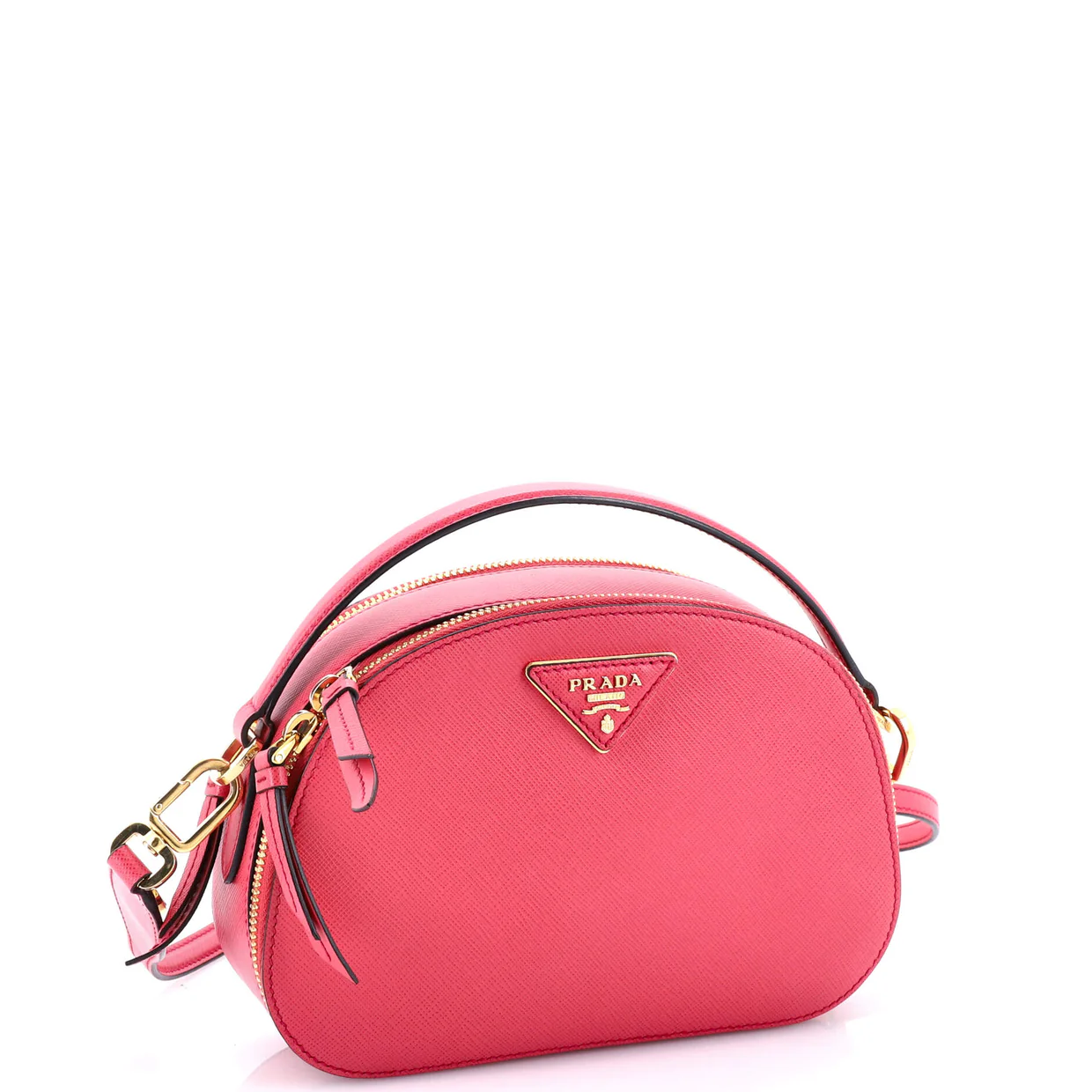 Odette Top Handle Bag Saffiano Leather Small - Deep Luxury