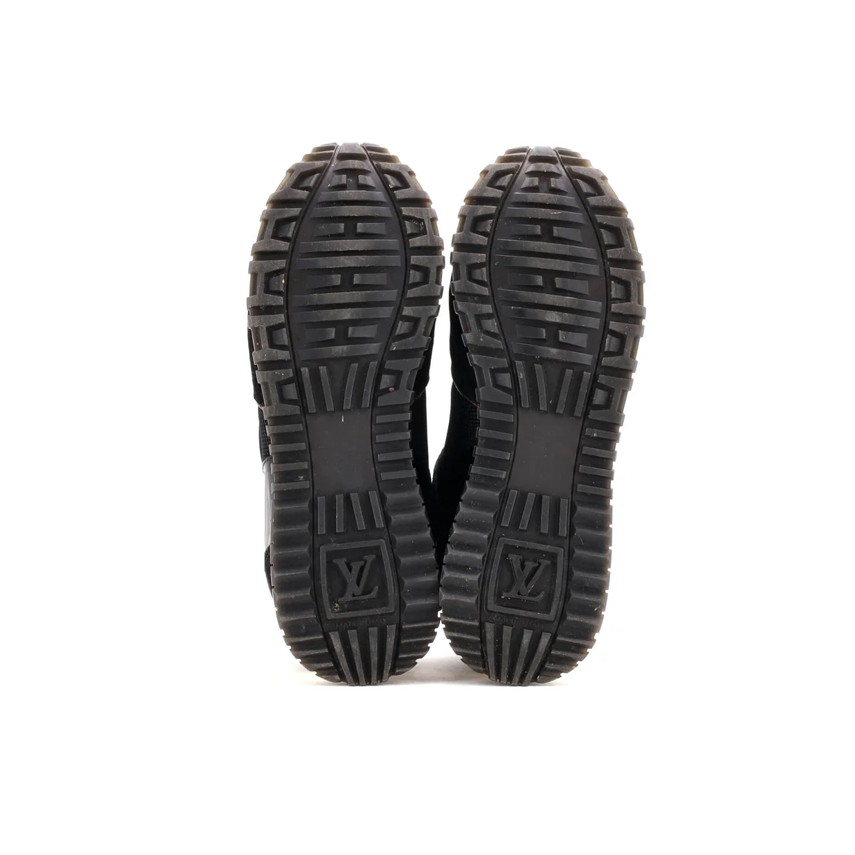 Women's Run Away Sneakers Mesh with Monogram Canvas and Suede - Deep Luxury