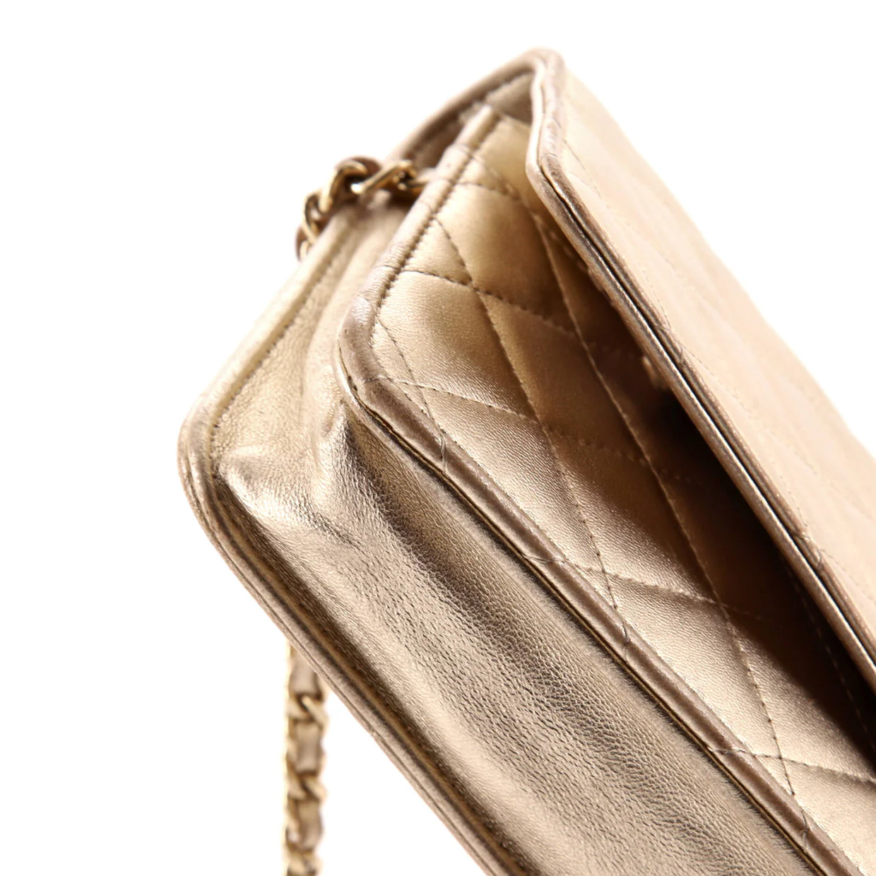 Wallet on Chain Quilted Lambskin - Deep Luxury