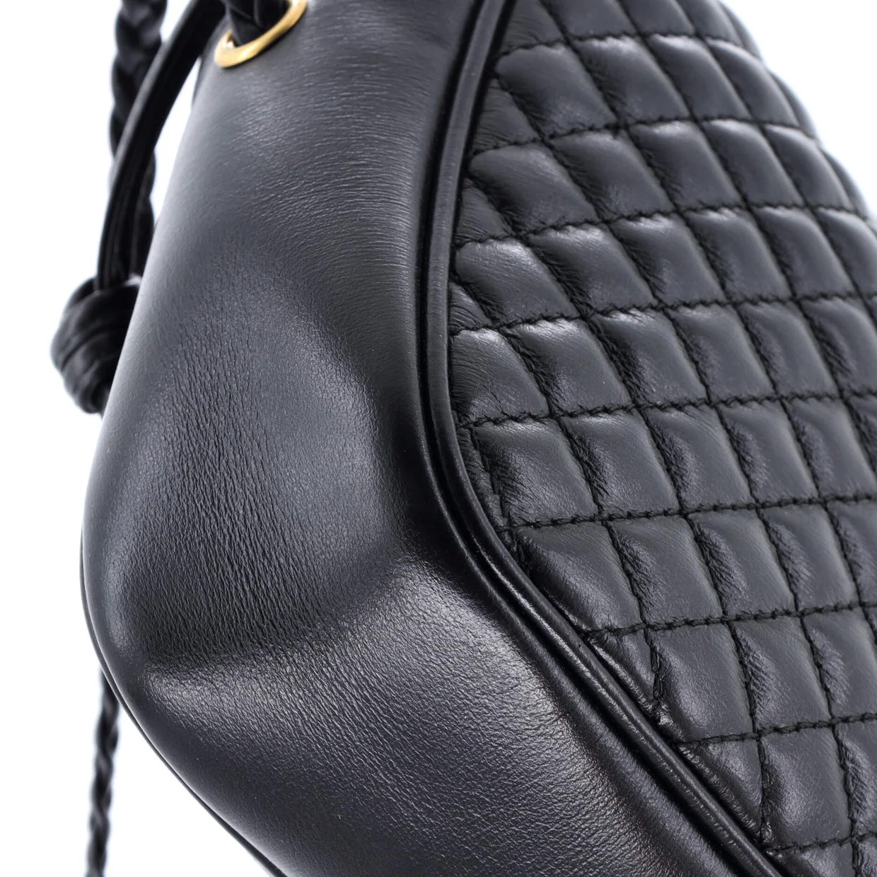 Trapuntata Camera Bag Quilted Leather Small - Deep Luxury