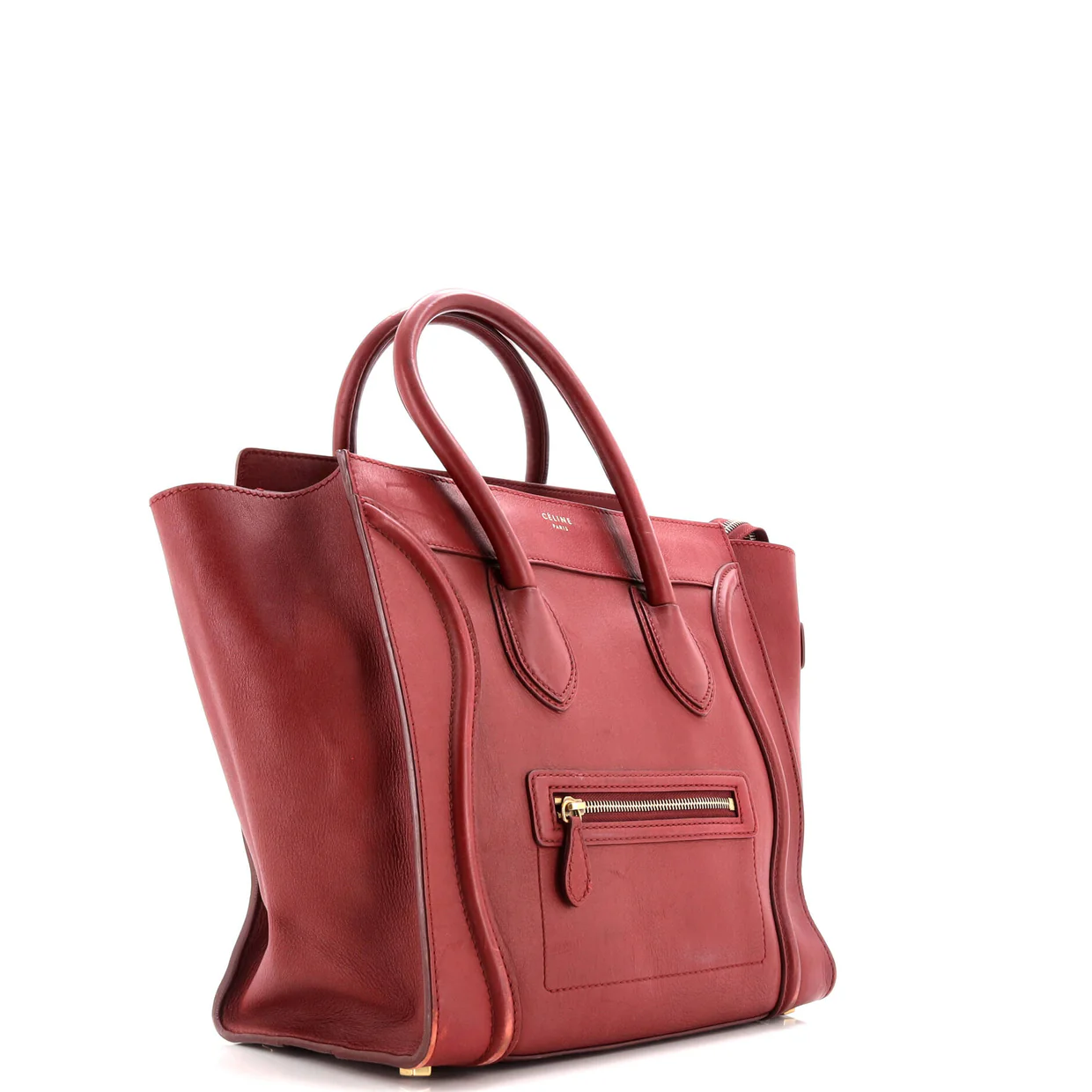 Luggage Bag Smooth Leather Medium - Deep Luxury