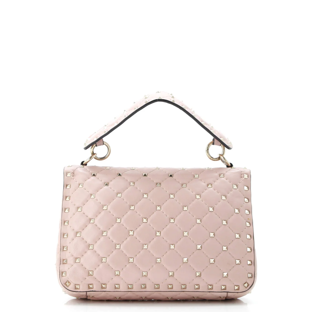 Rockstud Spike Flap Bag Quilted Leather Medium - Deep Luxury