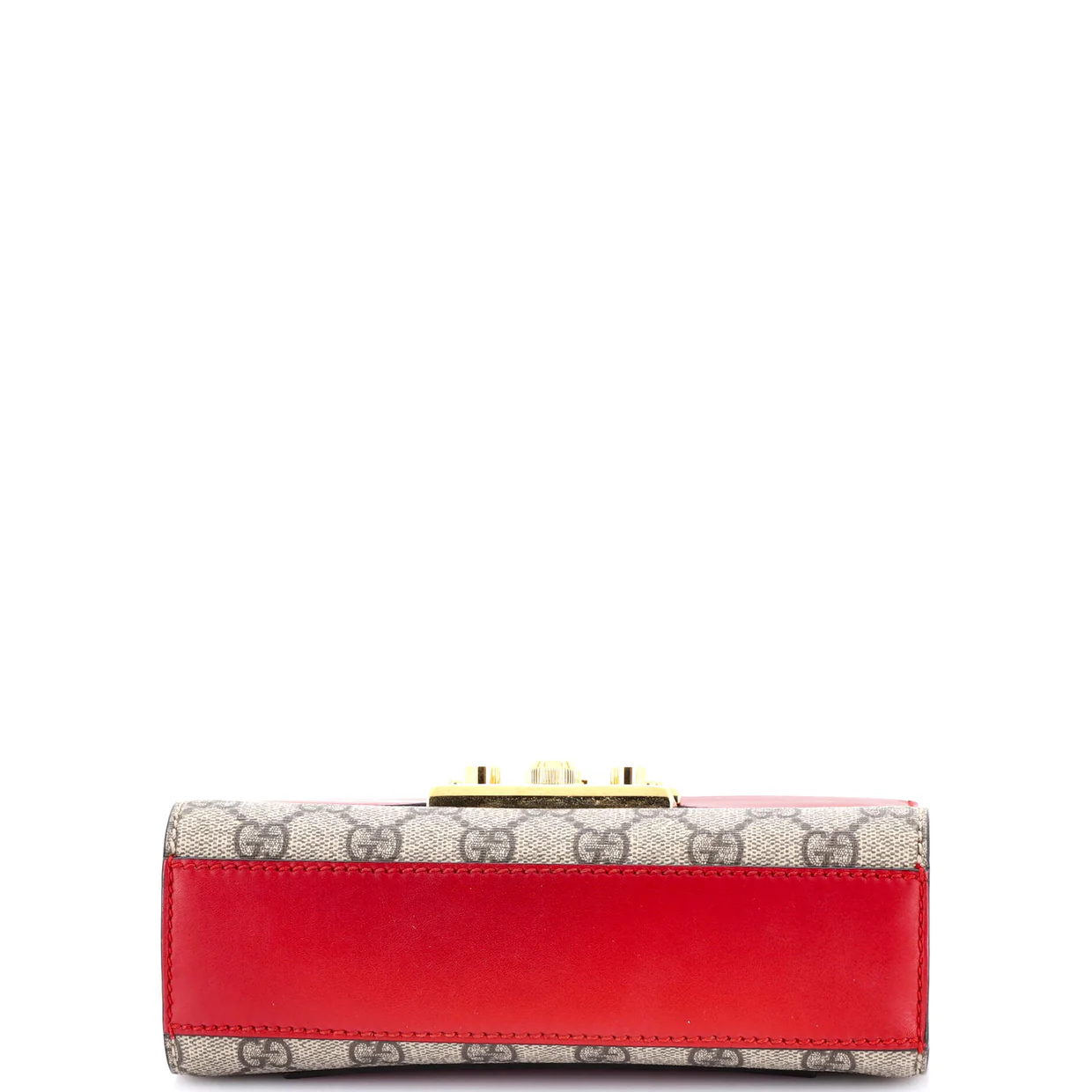 Padlock Shoulder Bag GG Coated Canvas and Leather Small - Deep Luxury