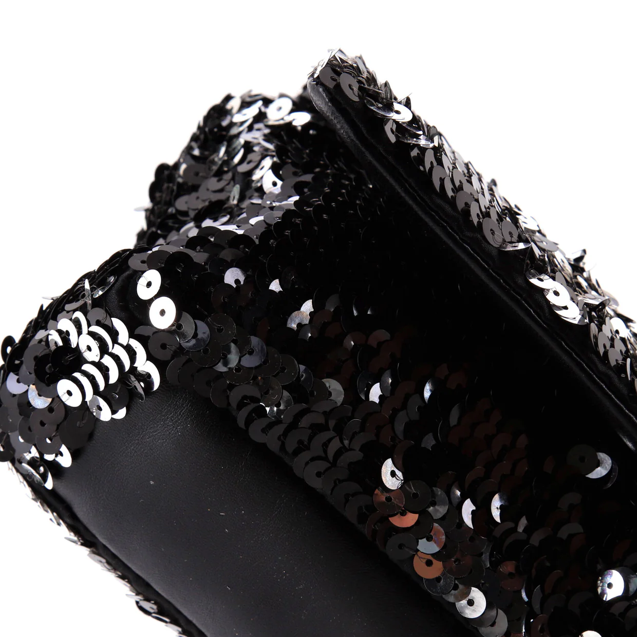 Summer Night Flap Bag Sequins with Leather Medium - Deep Luxury