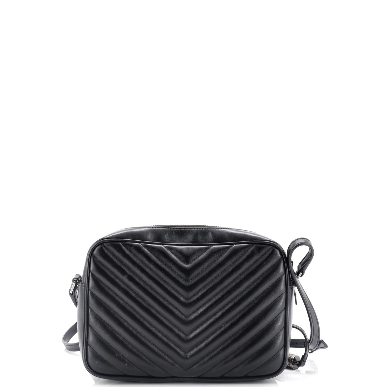 Lou Camera Bag Matelasse Chevron Leather Small - Deep Luxury