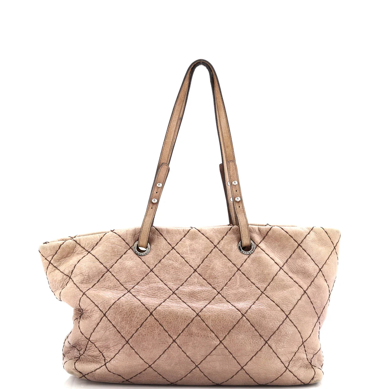 On The Road Tote Quilted Leather Large - Deep Luxury