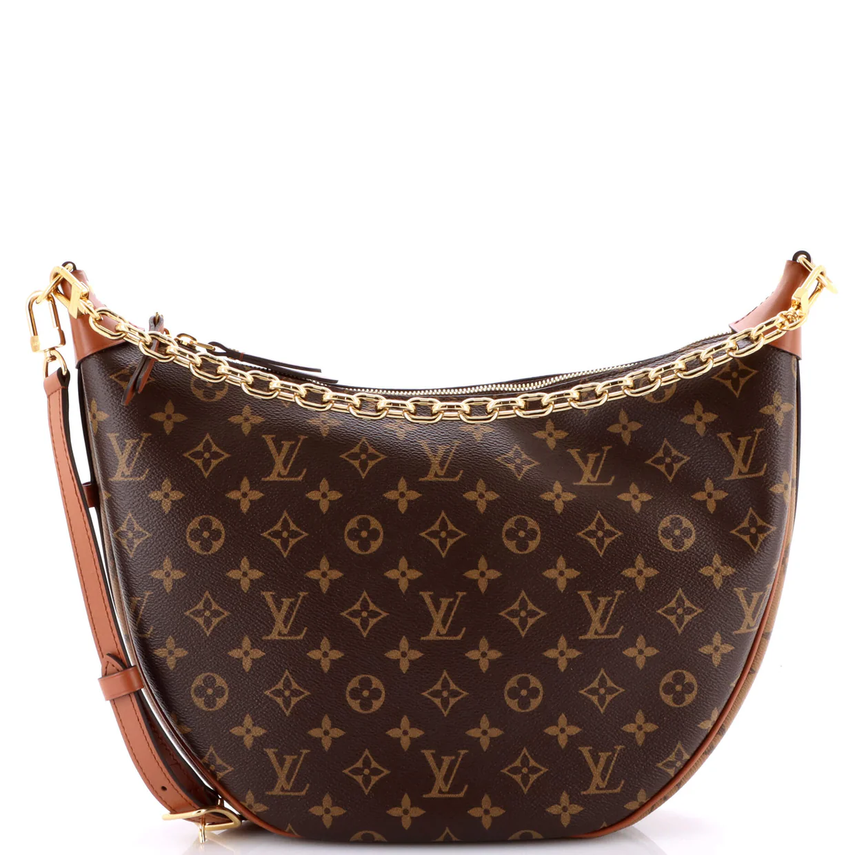 Loop Hobo Reverse Monogram Canvas - Deep Luxury