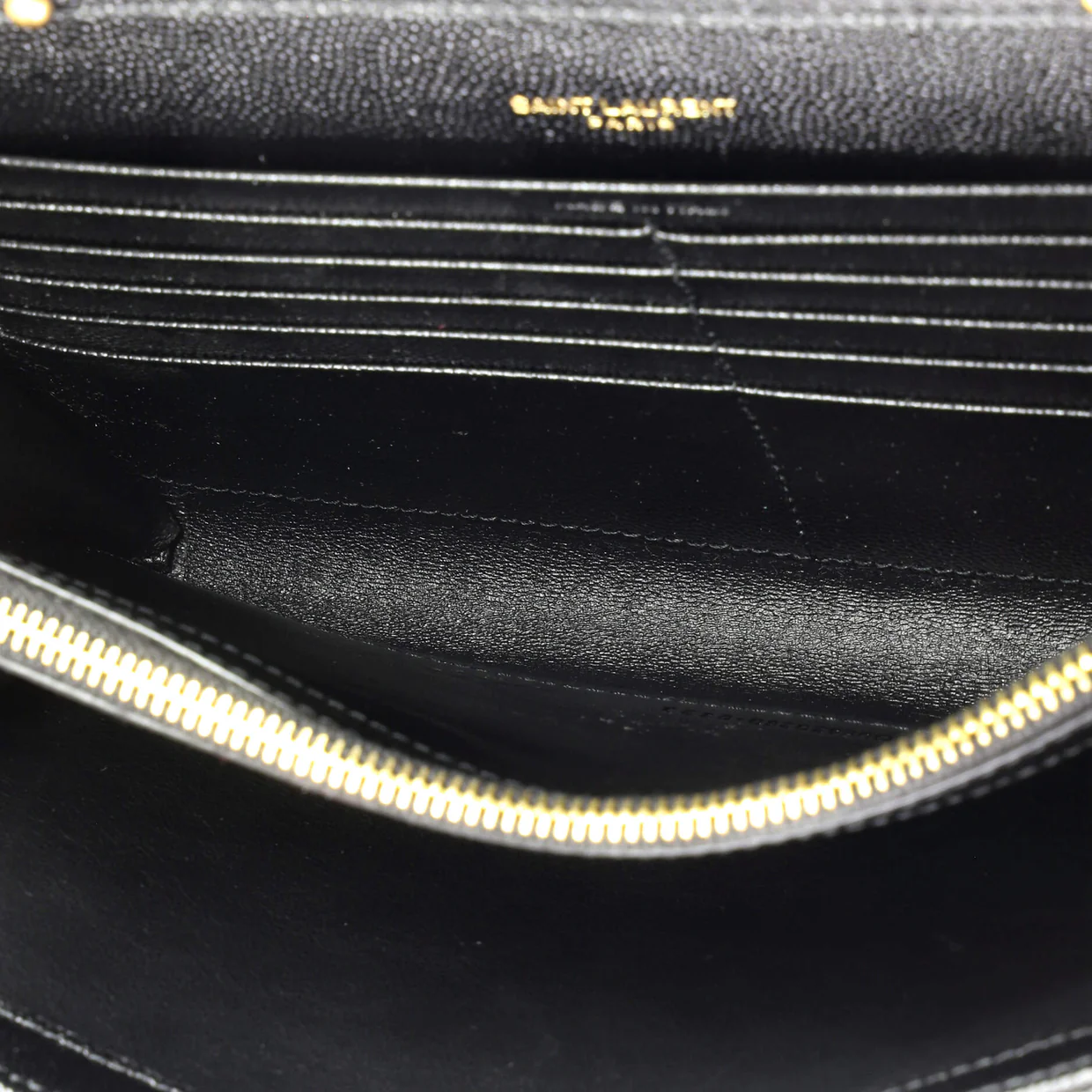 Classic Monogram Chain Wallet Mixed Matelasse Leather Medium - Deep Luxury