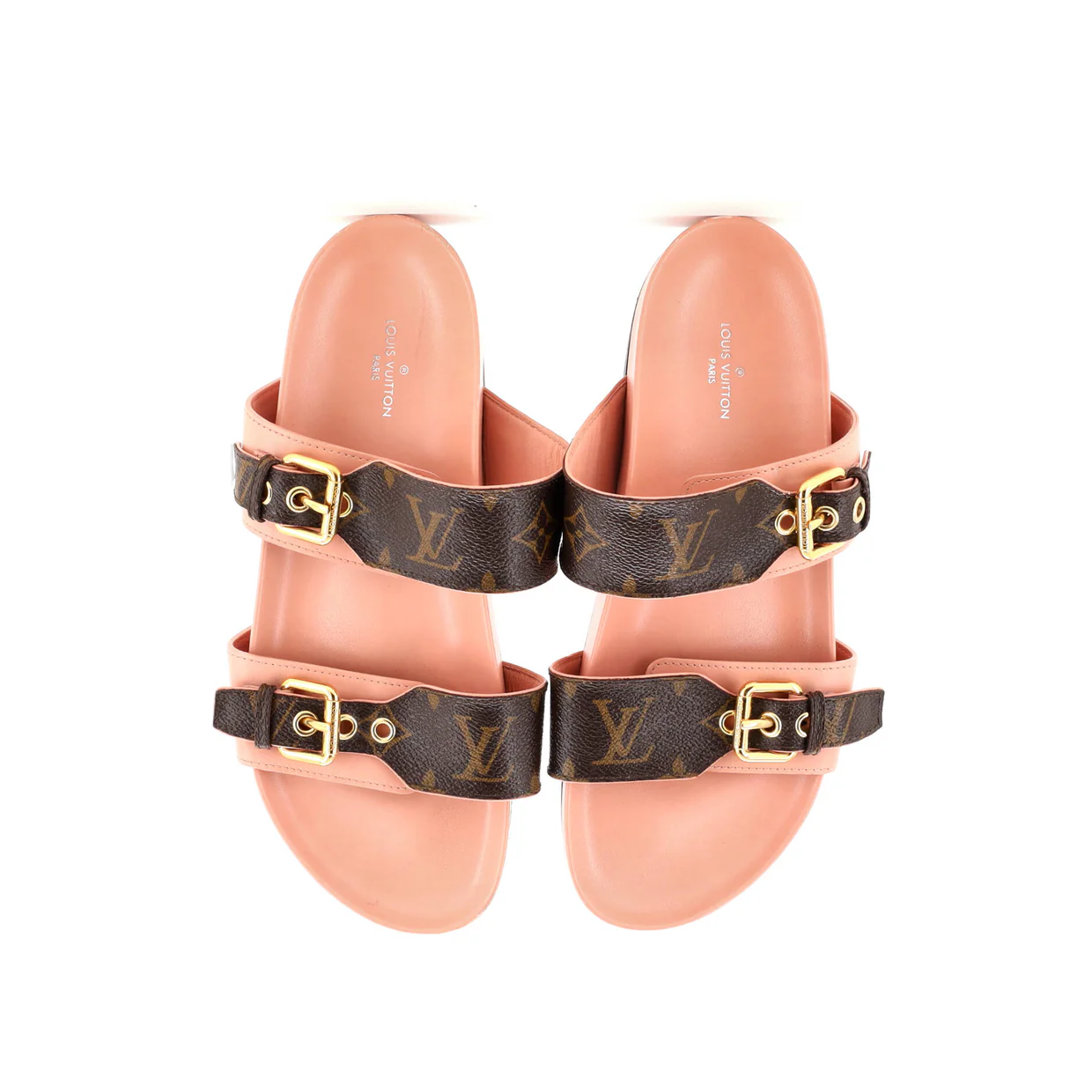 Women's Bom Dia Flat Mules Monogram Canvas - Deep Luxury